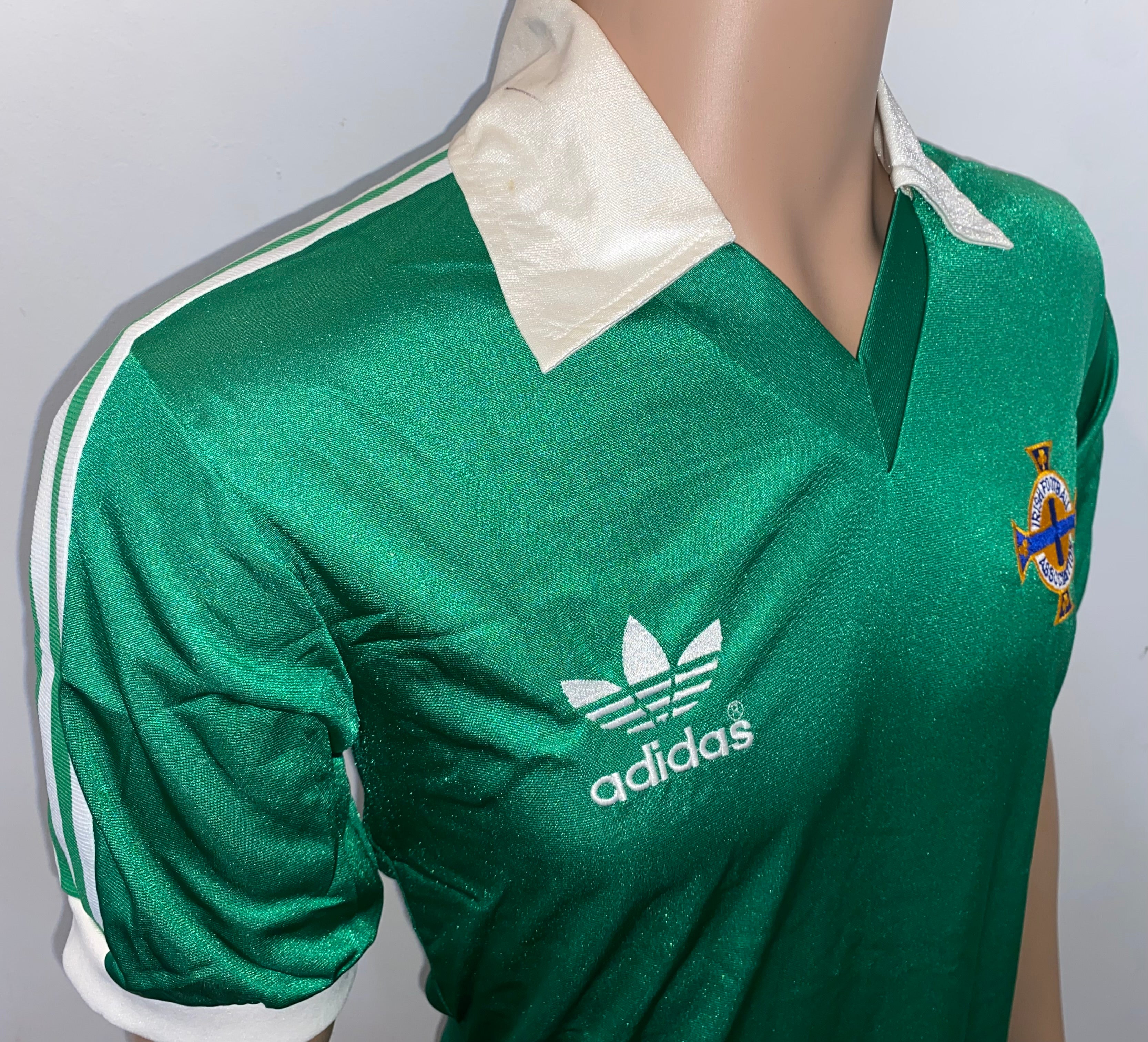 1978 NORTHERN IRELAND MATCH WORN SHIRT CHRIS MCGRATH V ENGLAND/SCOTLAND/WALES