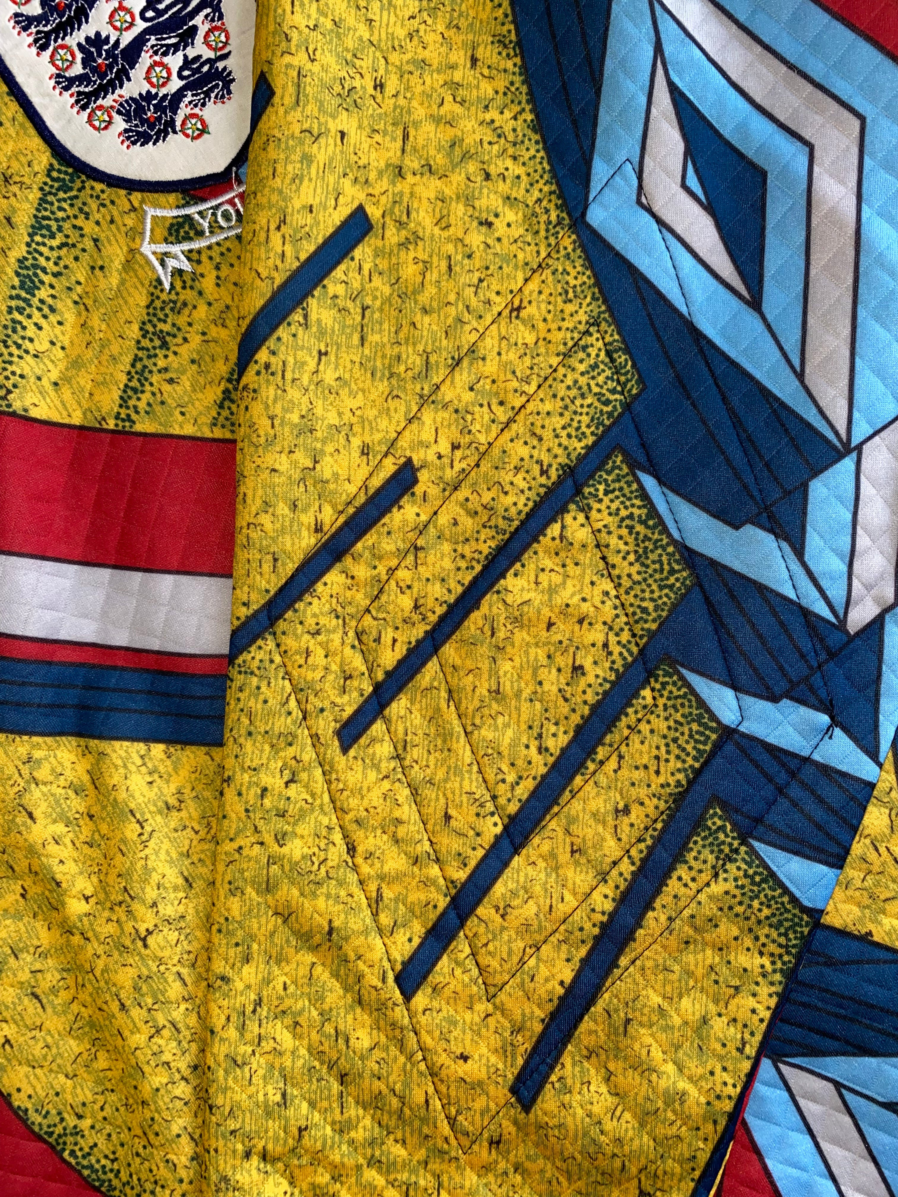 1994 ENGLAND MATCH WORN YOUTH UMBRO GOALKEEPERS SHIRT #1