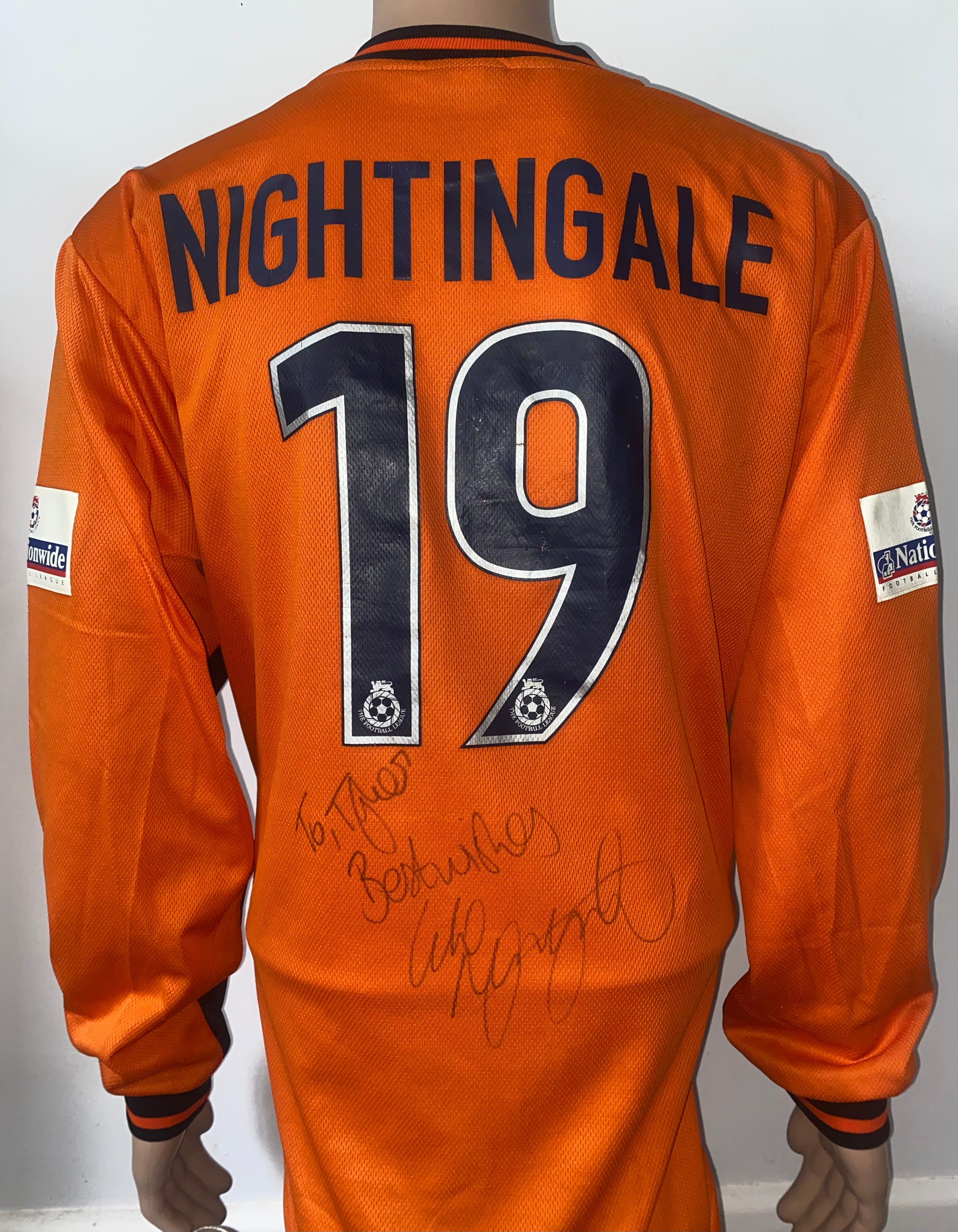 2000/01 MATCH WORN PORTSMOUTH AWAY SHIRT (NIGHTINGALE #19)