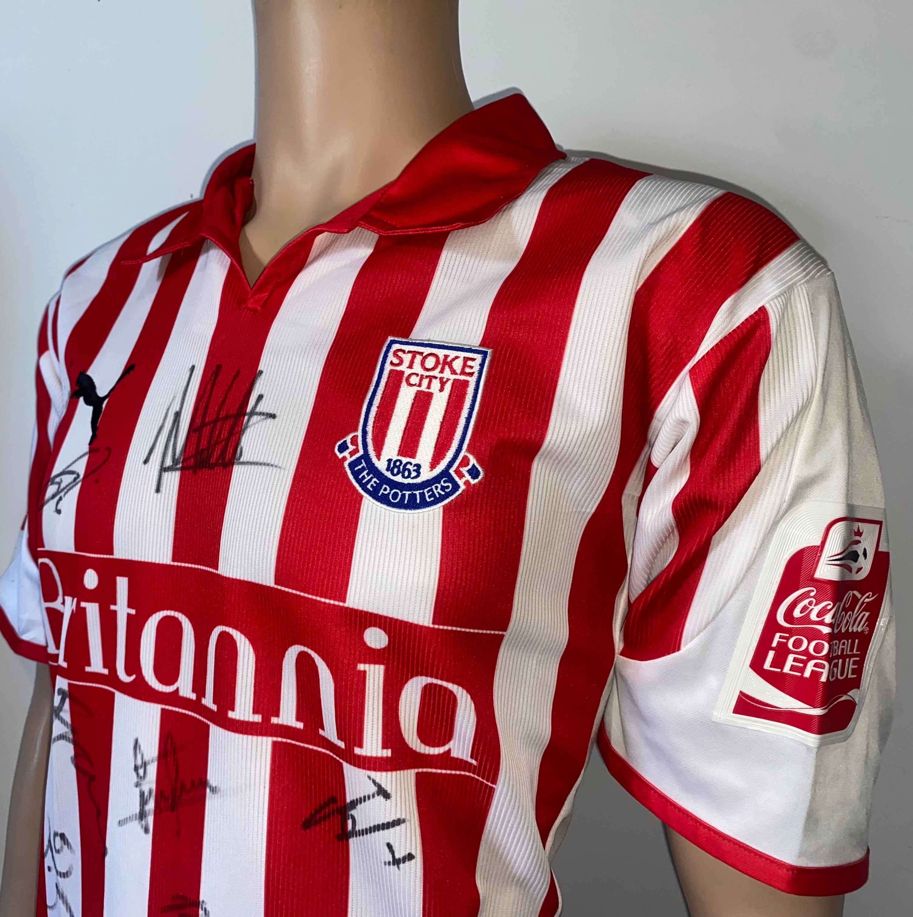 2004/05 STOKE CITY HOME MATCH WORN SHIRT (NOEL-WILLIAMS #9)