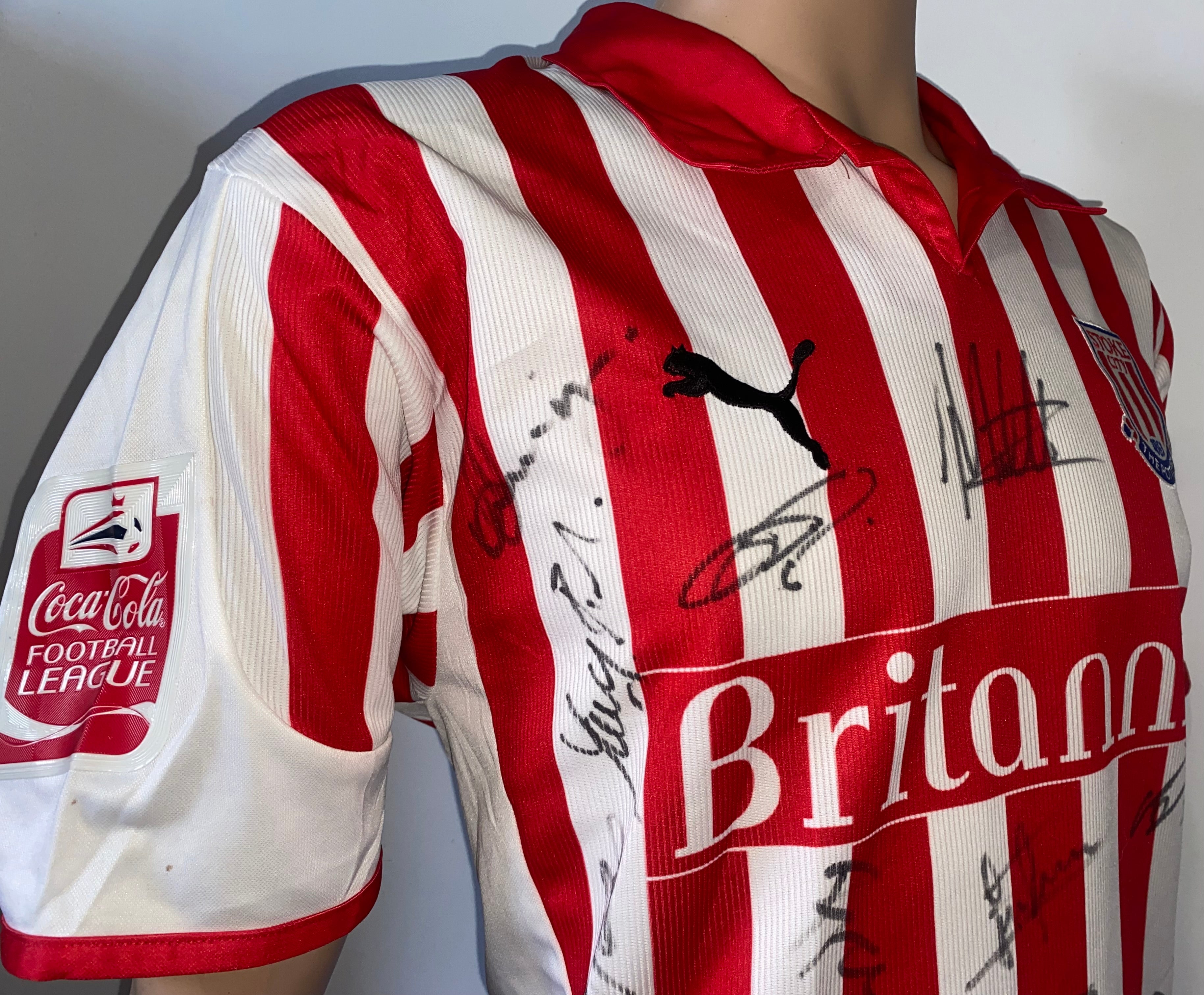 2004/05 STOKE CITY HOME MATCH WORN SHIRT (NOEL-WILLIAMS #9)