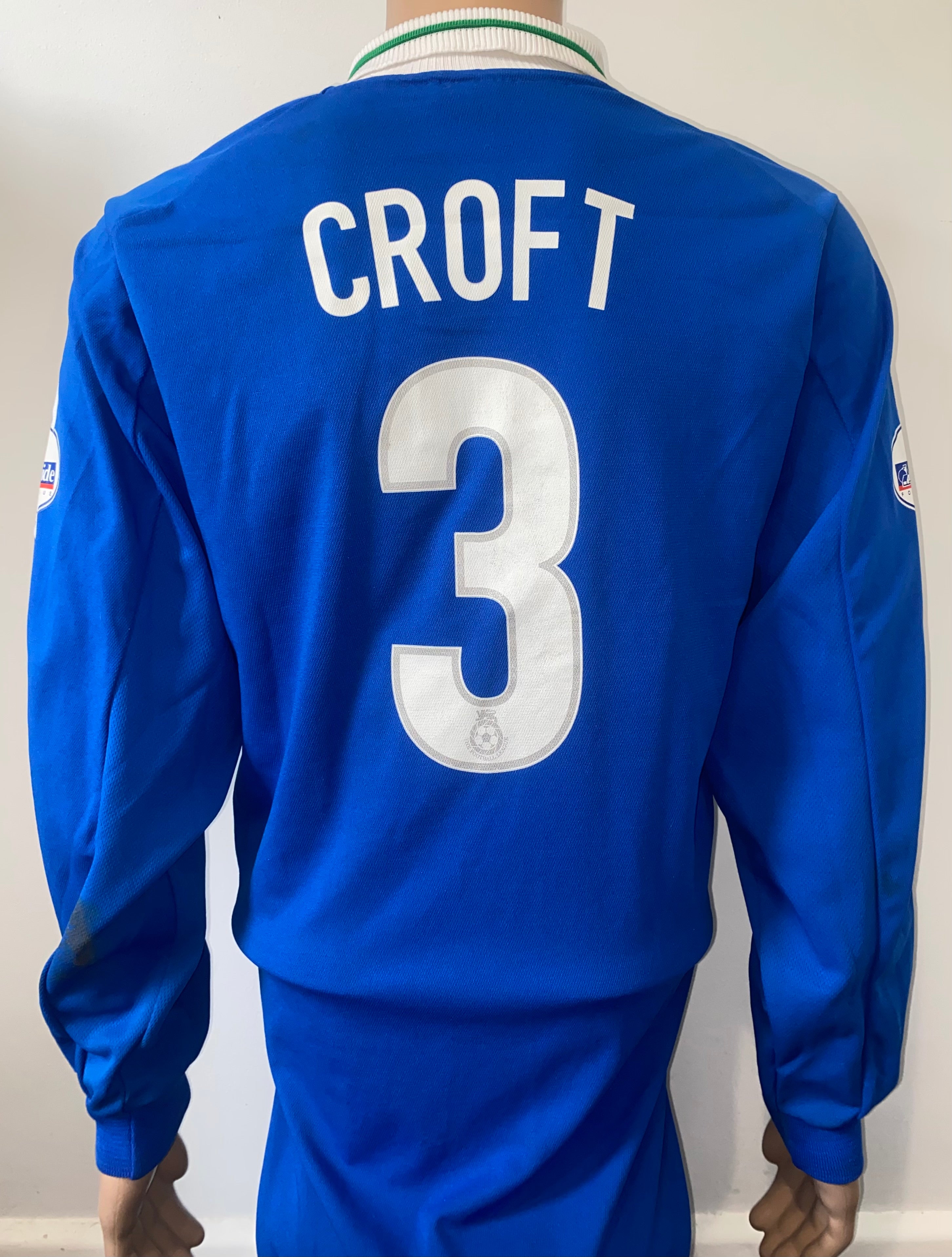2001/02 WIGAN ATHLETIC MATCH WORN AWAY SHIRT (CROFT #3)
