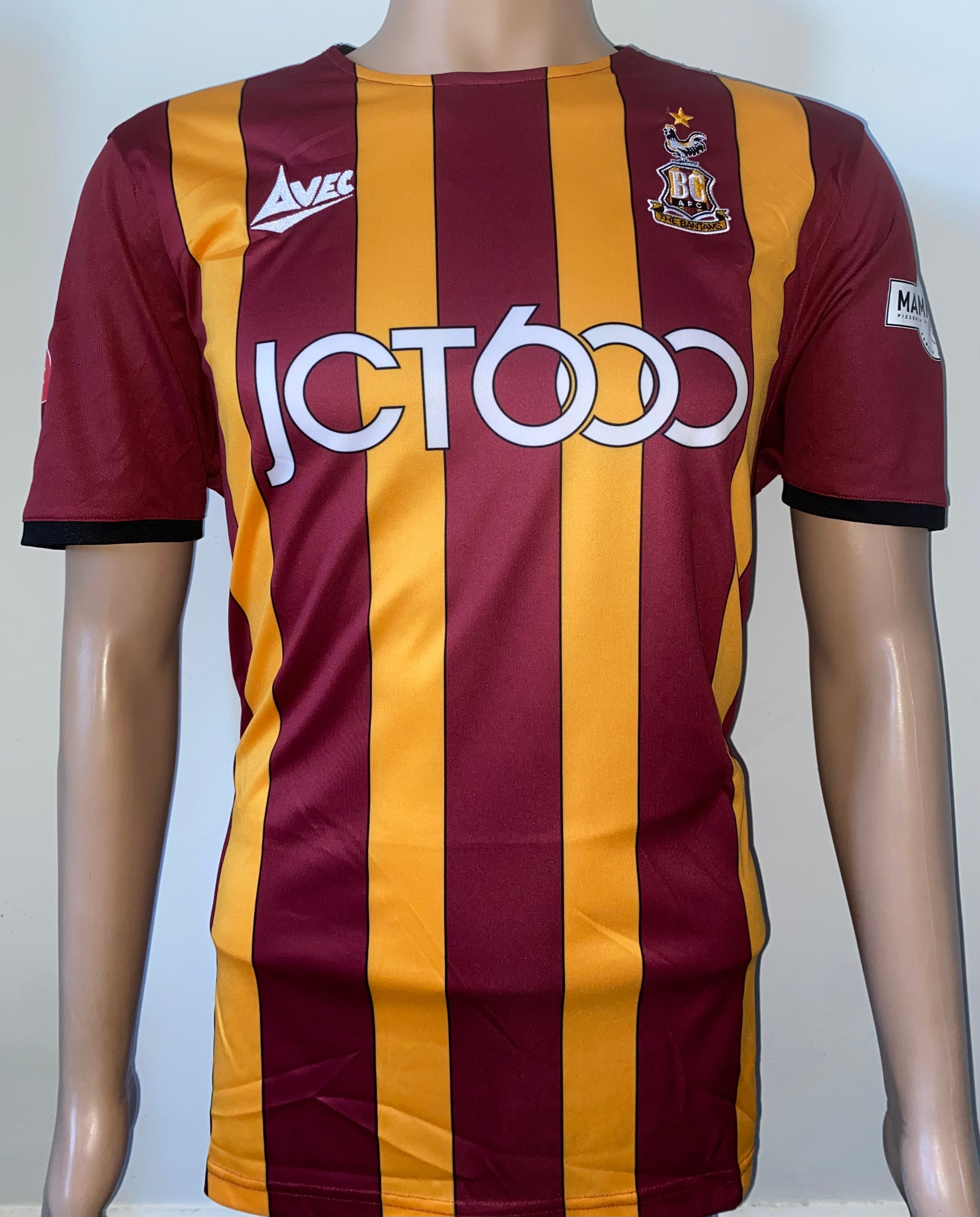 2019/20 BRADFORD CITY MATCH WORN HOME SHIRT (AKPAN #21 v SHREWSBURY TOWN FA CUP 1)