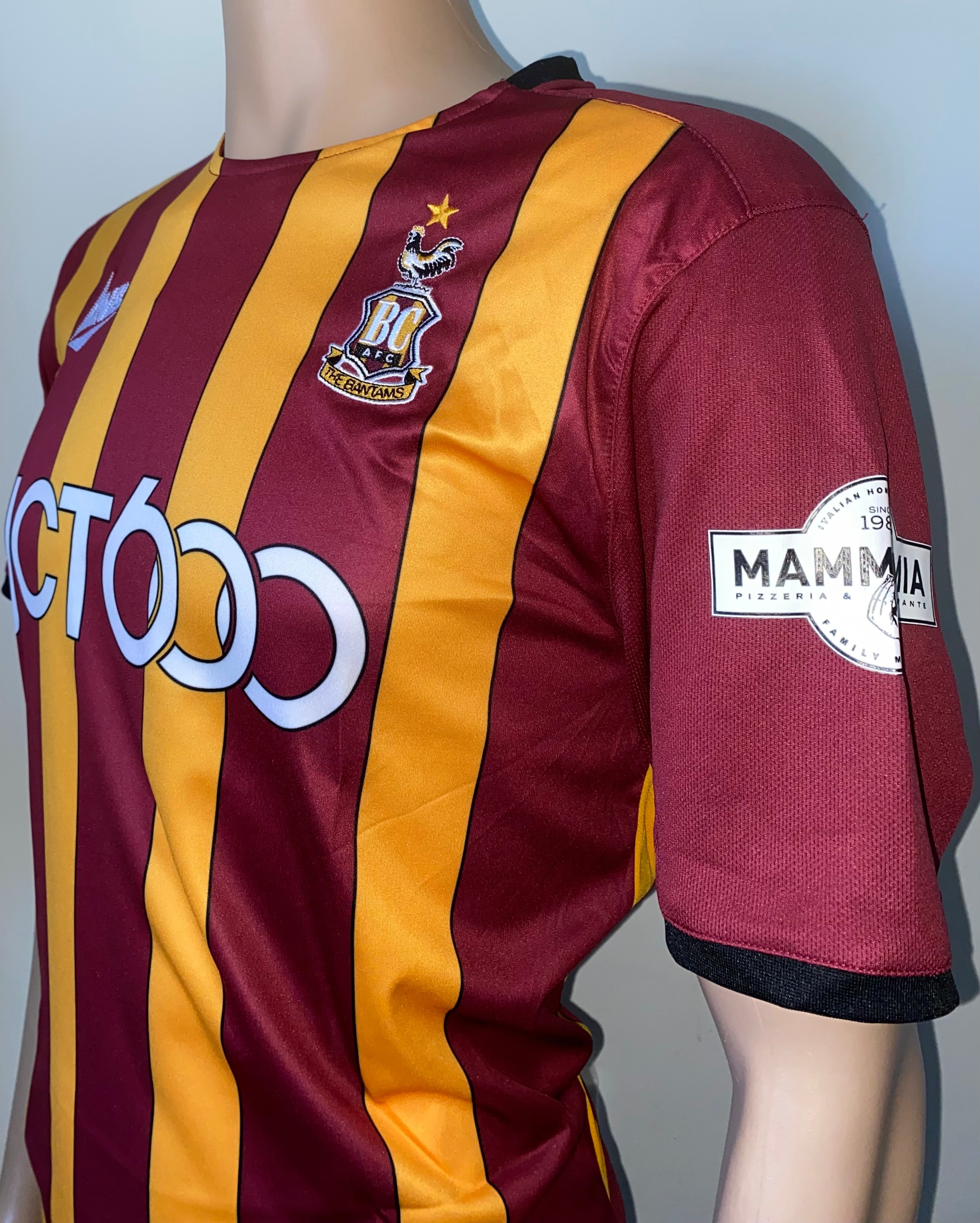 2019/20 BRADFORD CITY MATCH WORN HOME SHIRT (AKPAN #21 v SHREWSBURY TOWN FA CUP 1)
