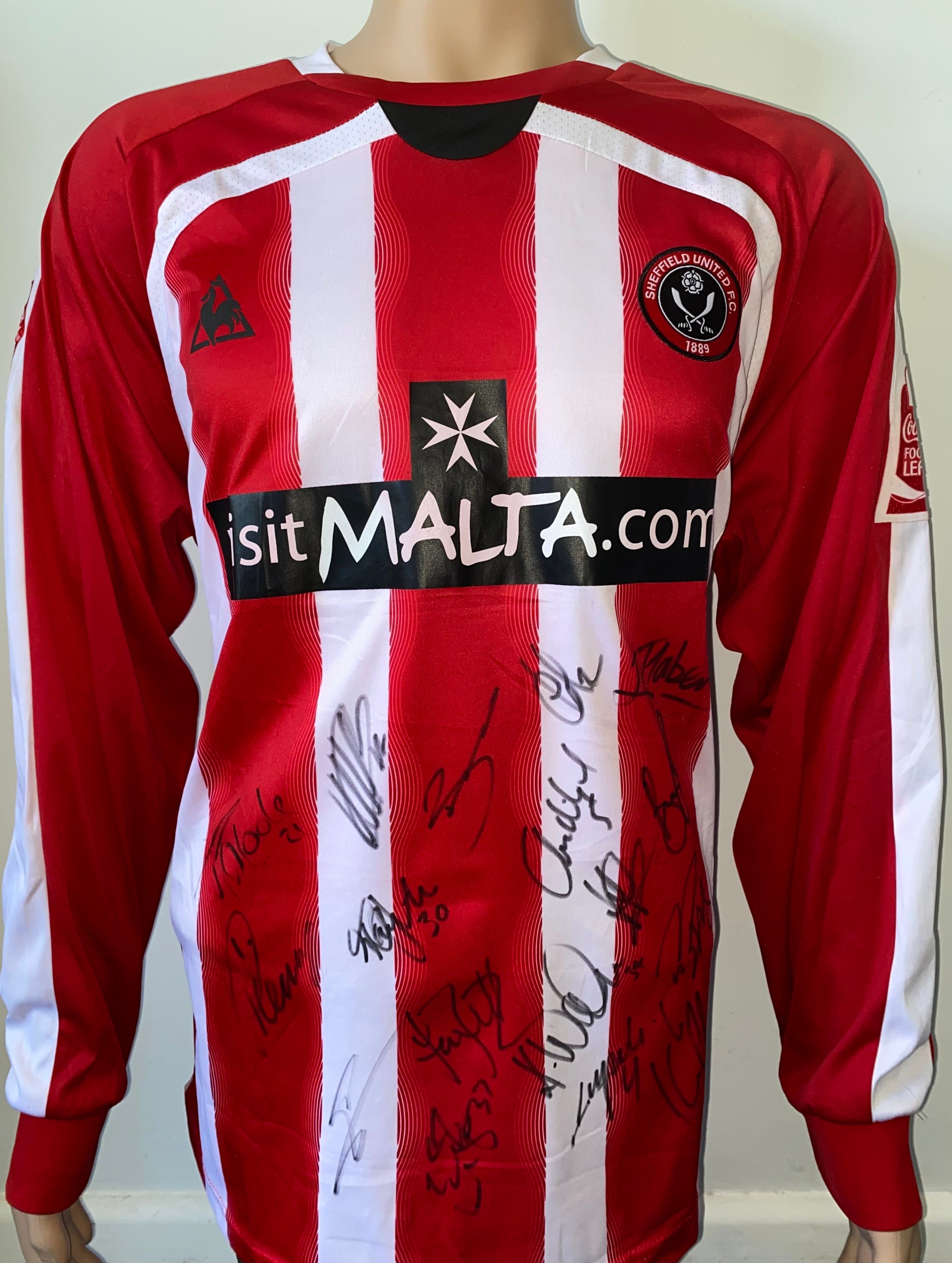 2008/09 SHEFFIELD UNITED MATCH WORN SHIRT (SPRING #25)