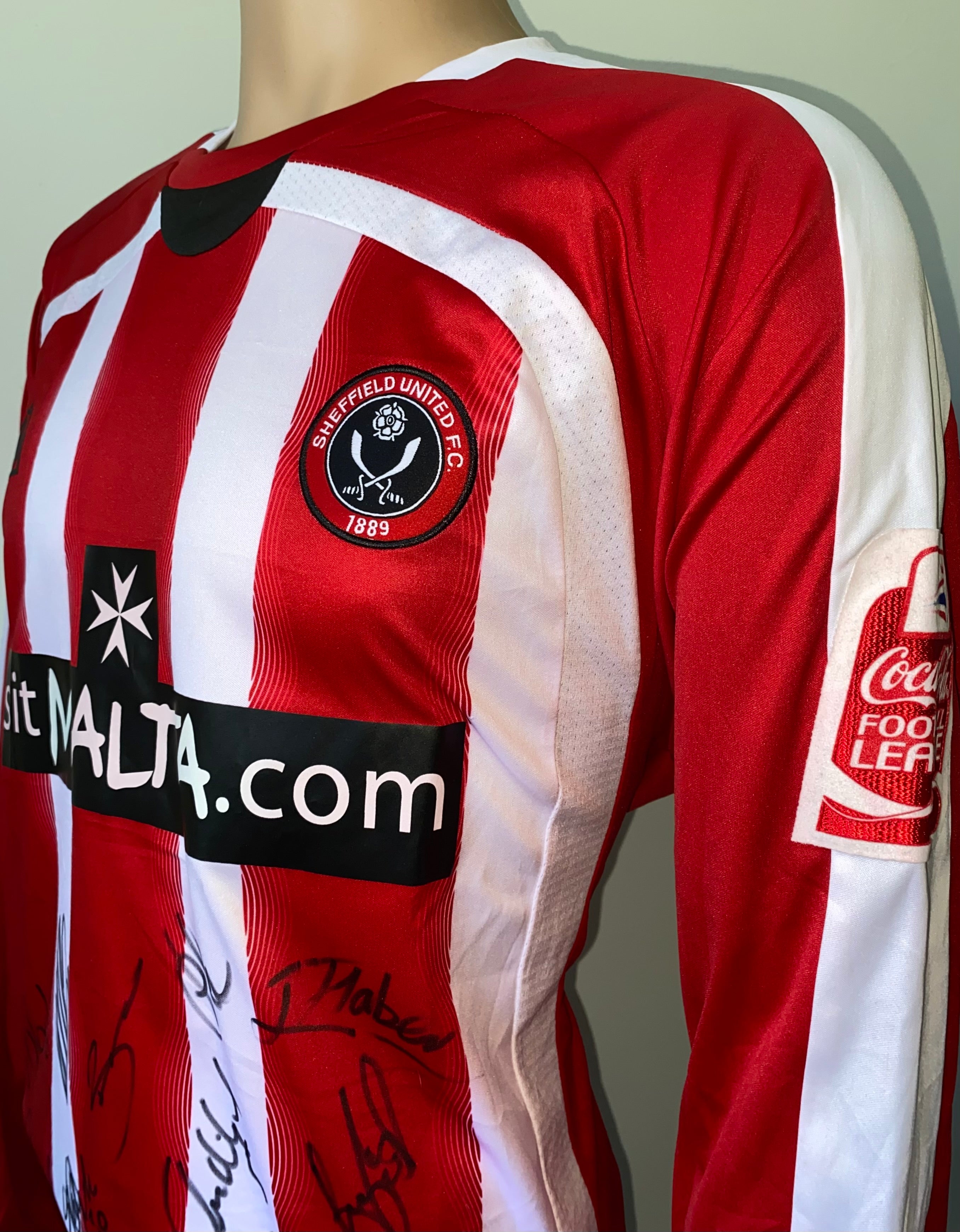 2008/09 SHEFFIELD UNITED MATCH WORN SHIRT (SPRING #25)