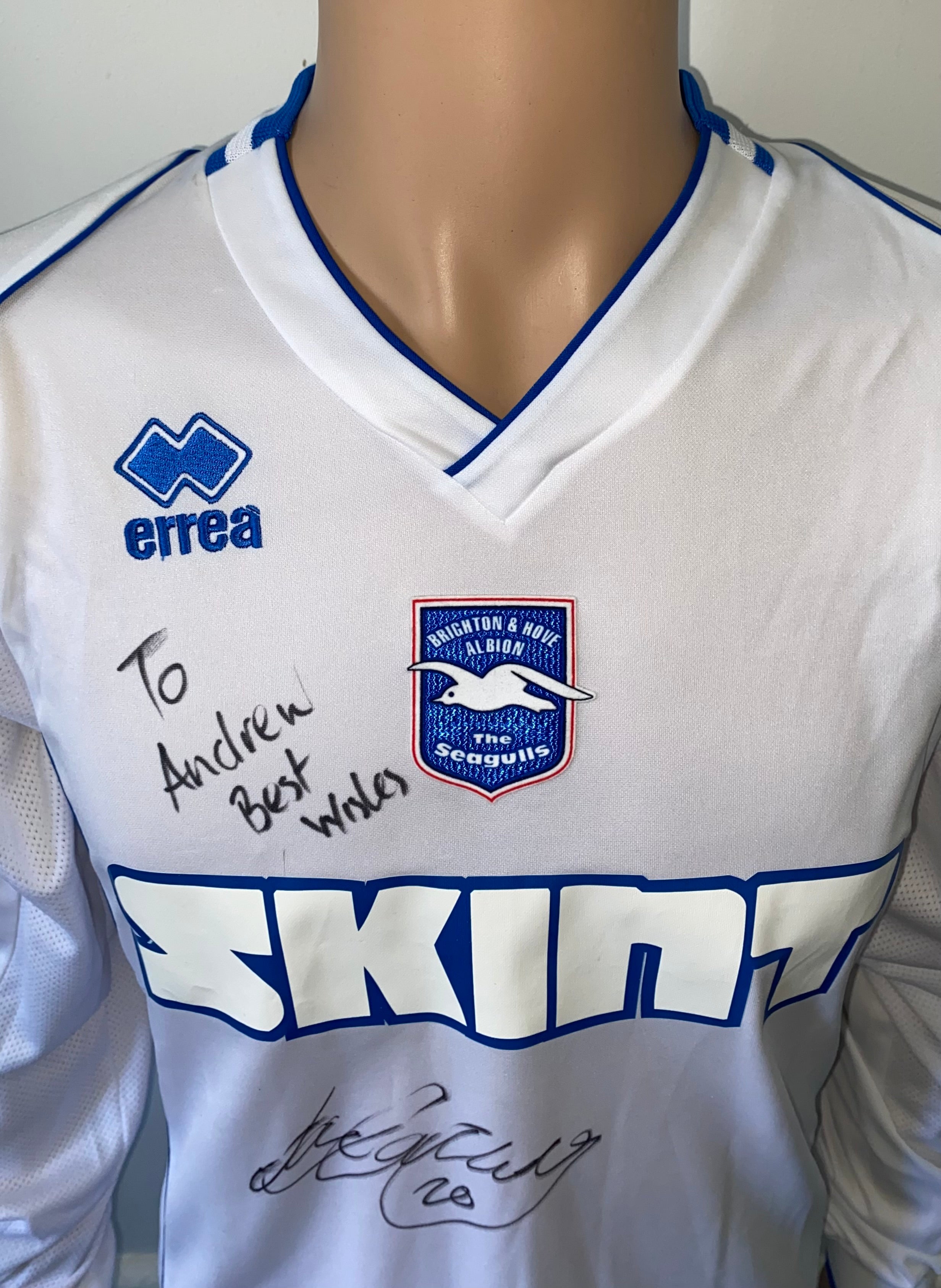 2006/07 BRIGHTON AND HOVE ALBION MATCH WORN SHIRT (GATTING #20)