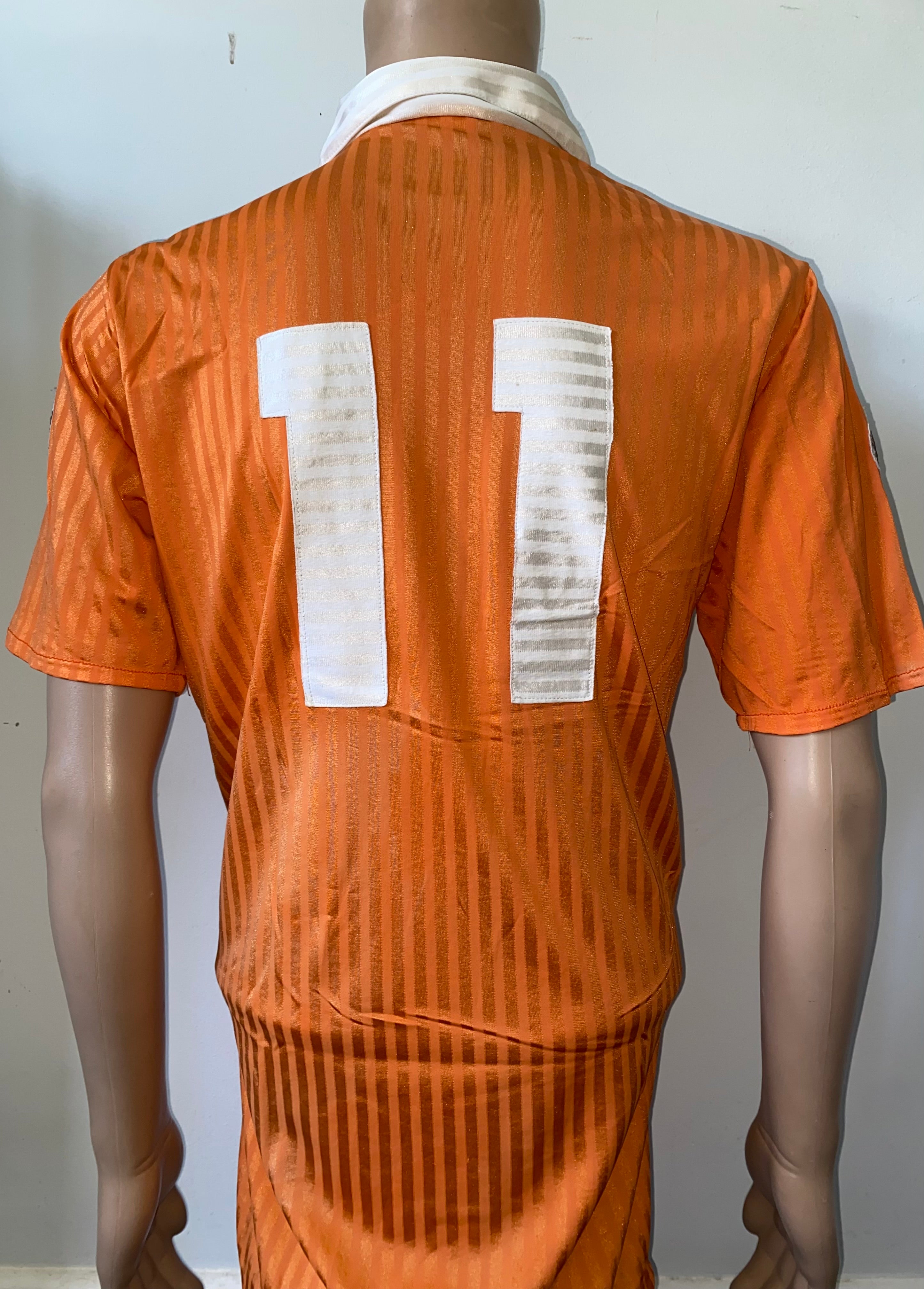 1990/91 BLACKPOOL MATCH WORN HOME SHIRT #11