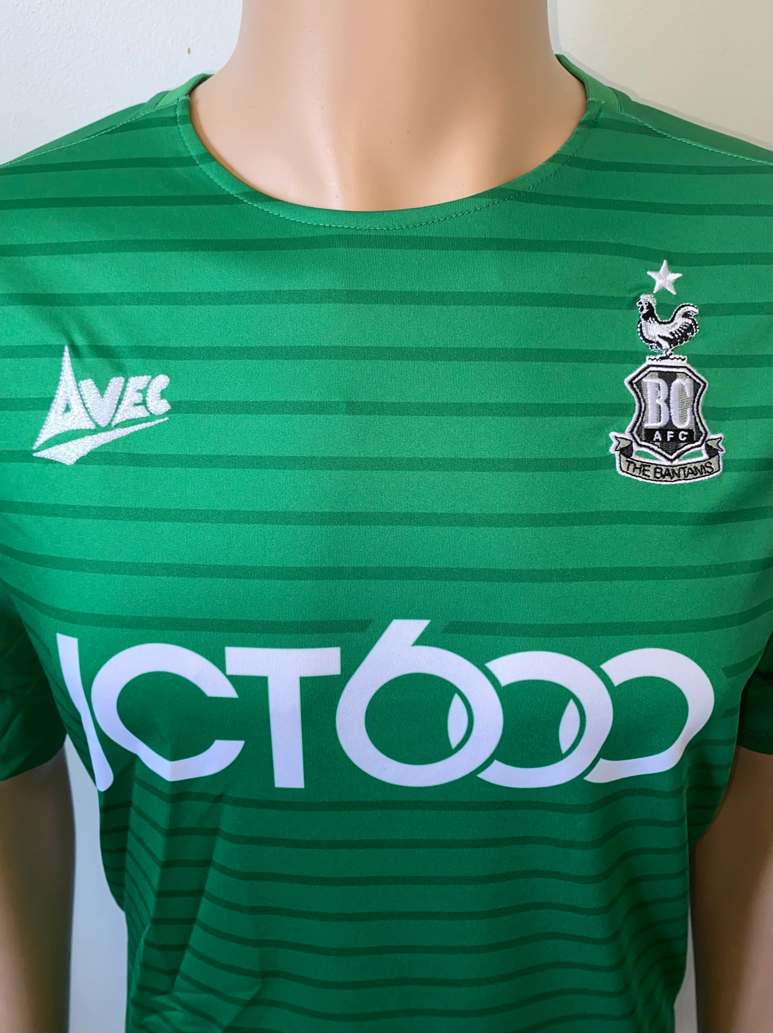 2019/20 BRADFORD CITY MATCH WORN HOME SHIRT (SYKES-KENWORTHY #30)