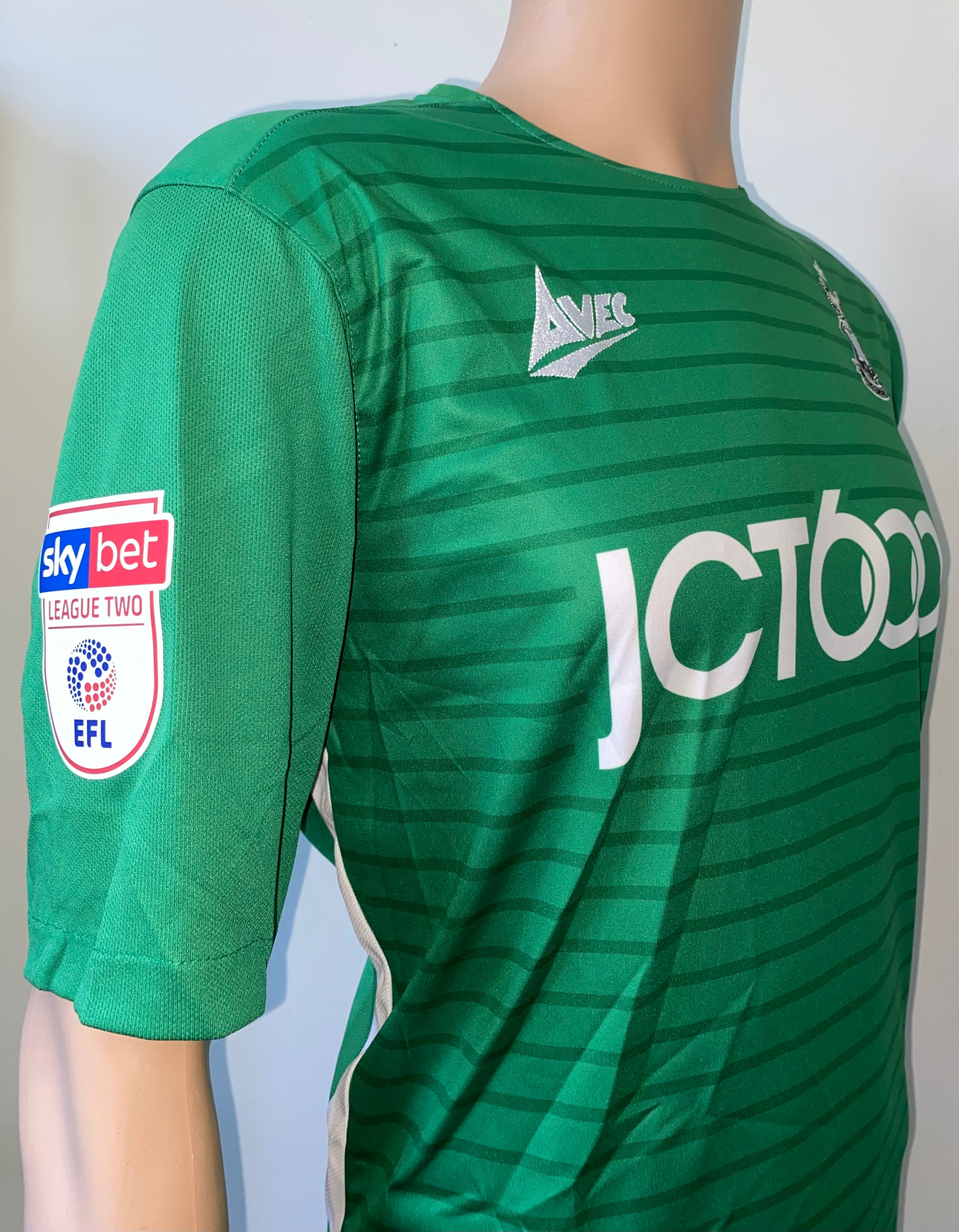 2019/20 BRADFORD CITY MATCH WORN HOME SHIRT (SYKES-KENWORTHY #30)