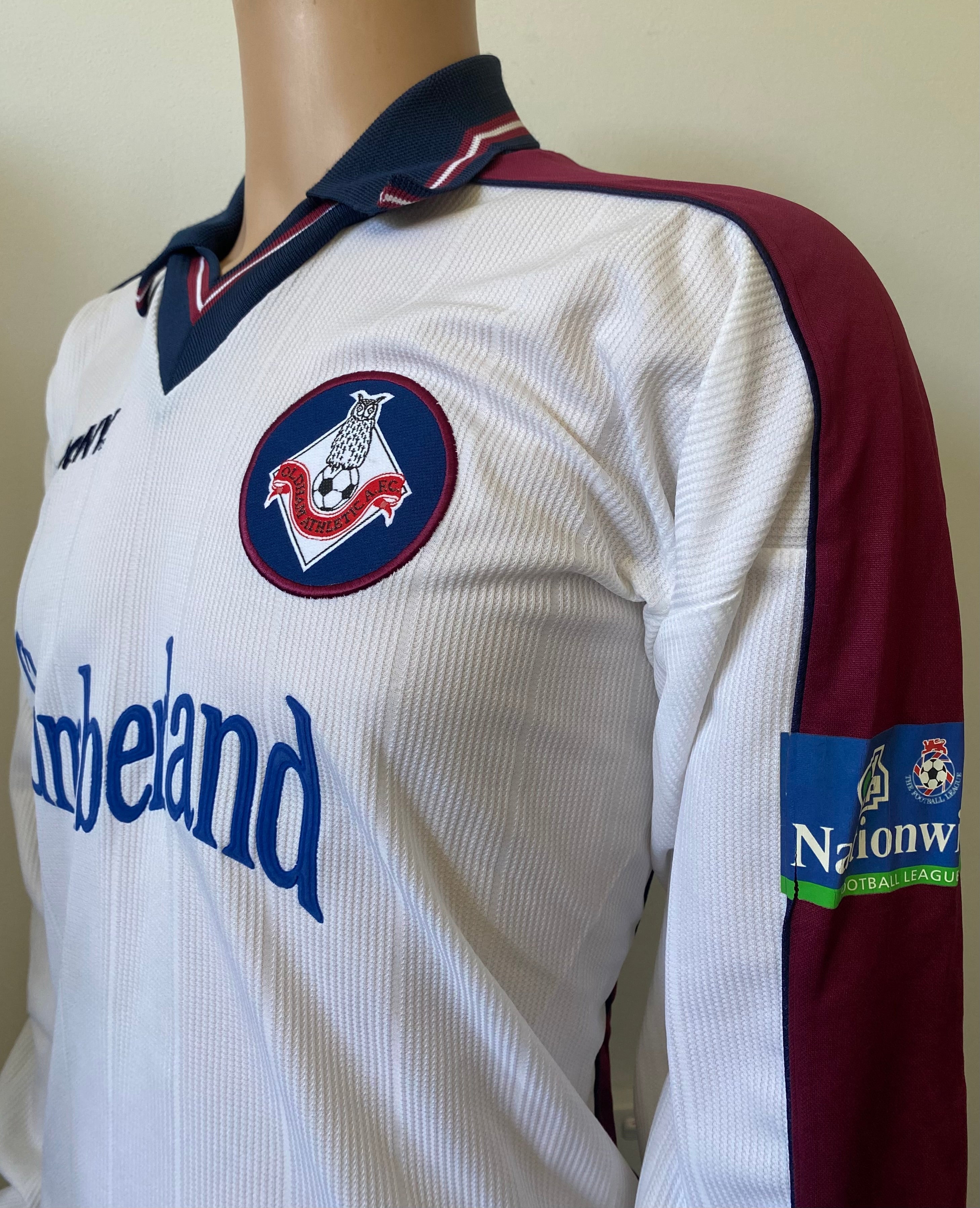1998/99 OLDHAM ATHLETIC MATCH WORN AWAY SHIRT (SALT #14)