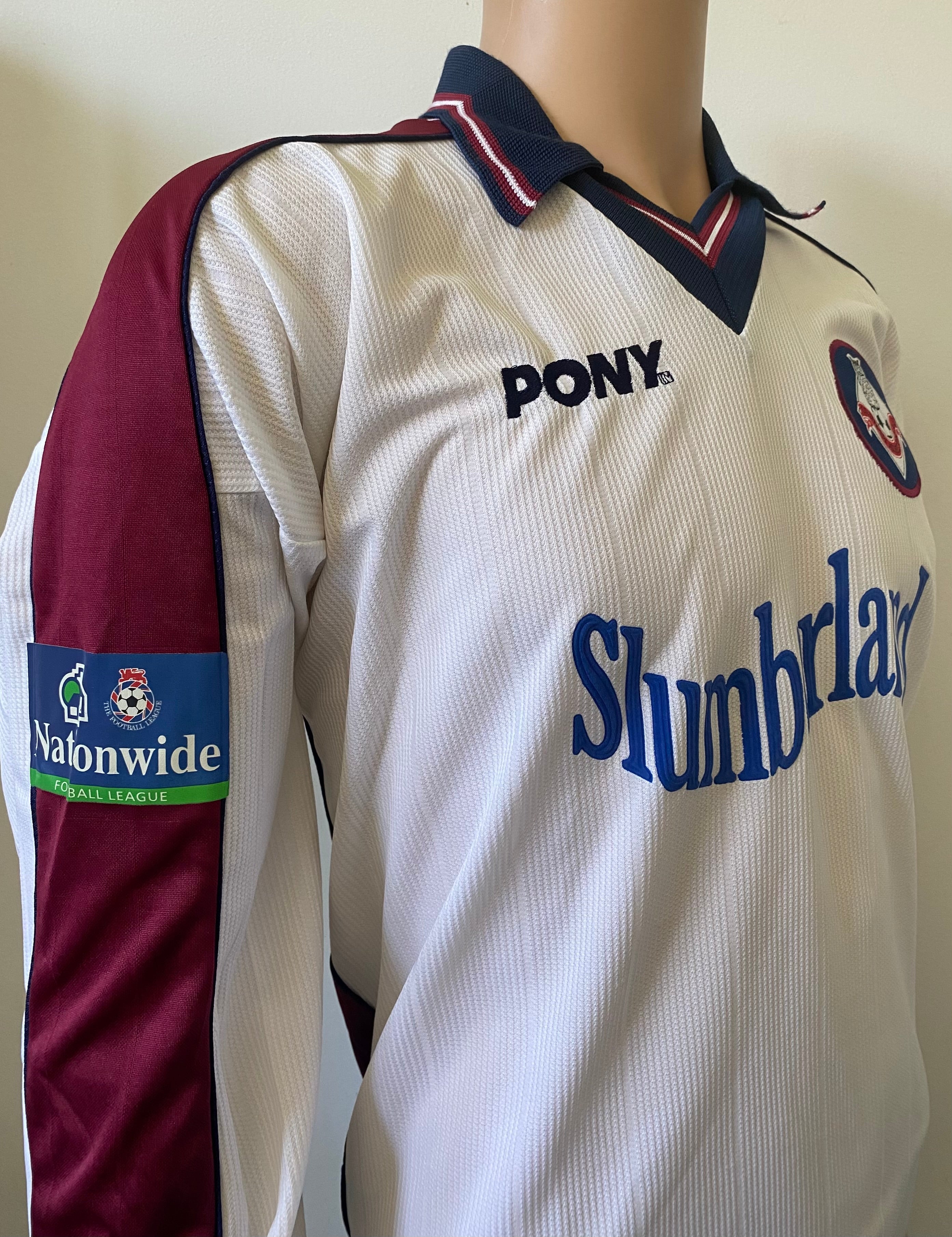 1998/99 OLDHAM ATHLETIC MATCH WORN AWAY SHIRT (SALT #14)