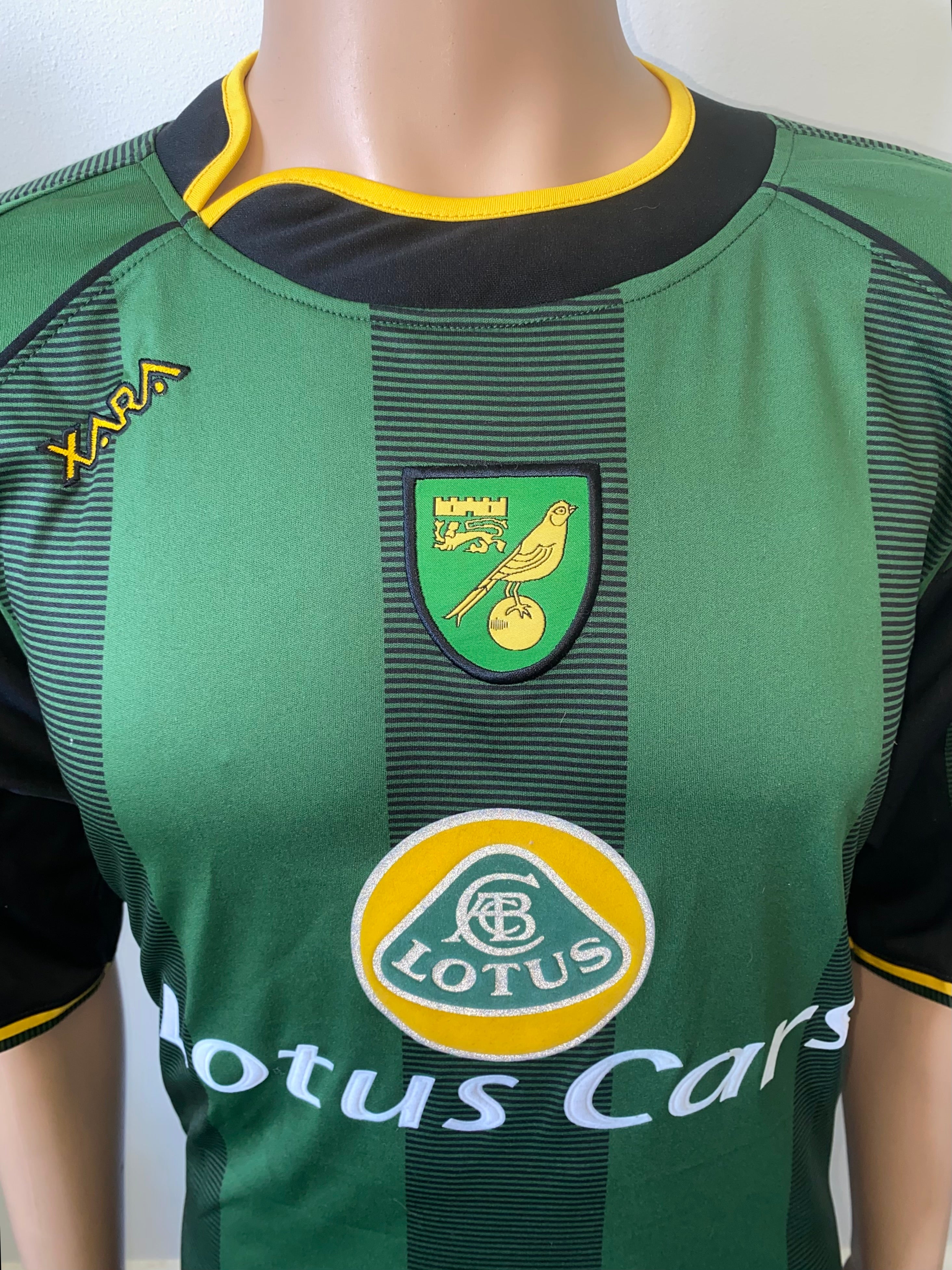 2005/06 NORWICH CITY MATCH WORN AWAY SHIRT (REHMAN #19)