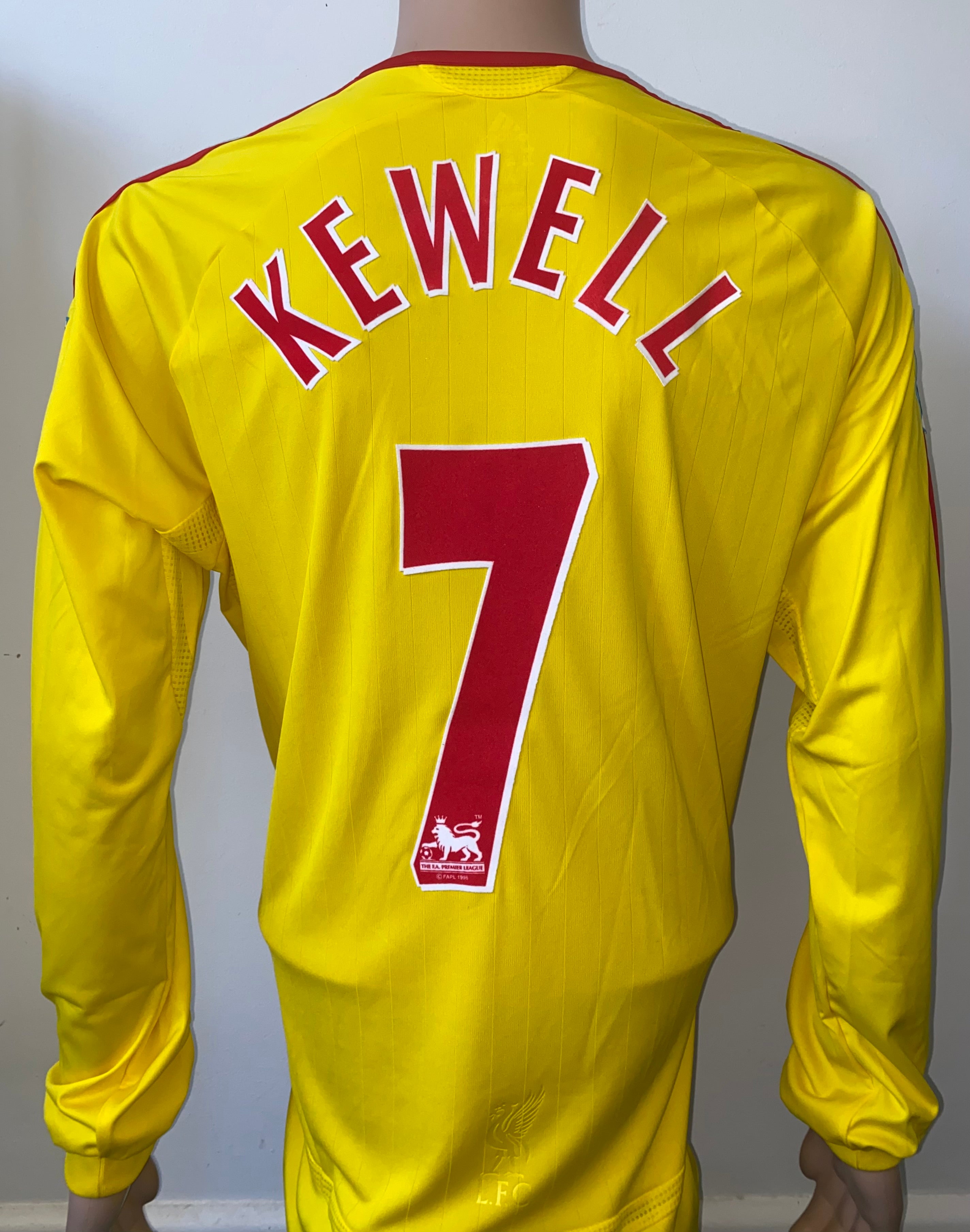 2006/07 LIVERPOOL MATCH ISSUE AWAY SHIRT (KEWELL #7)