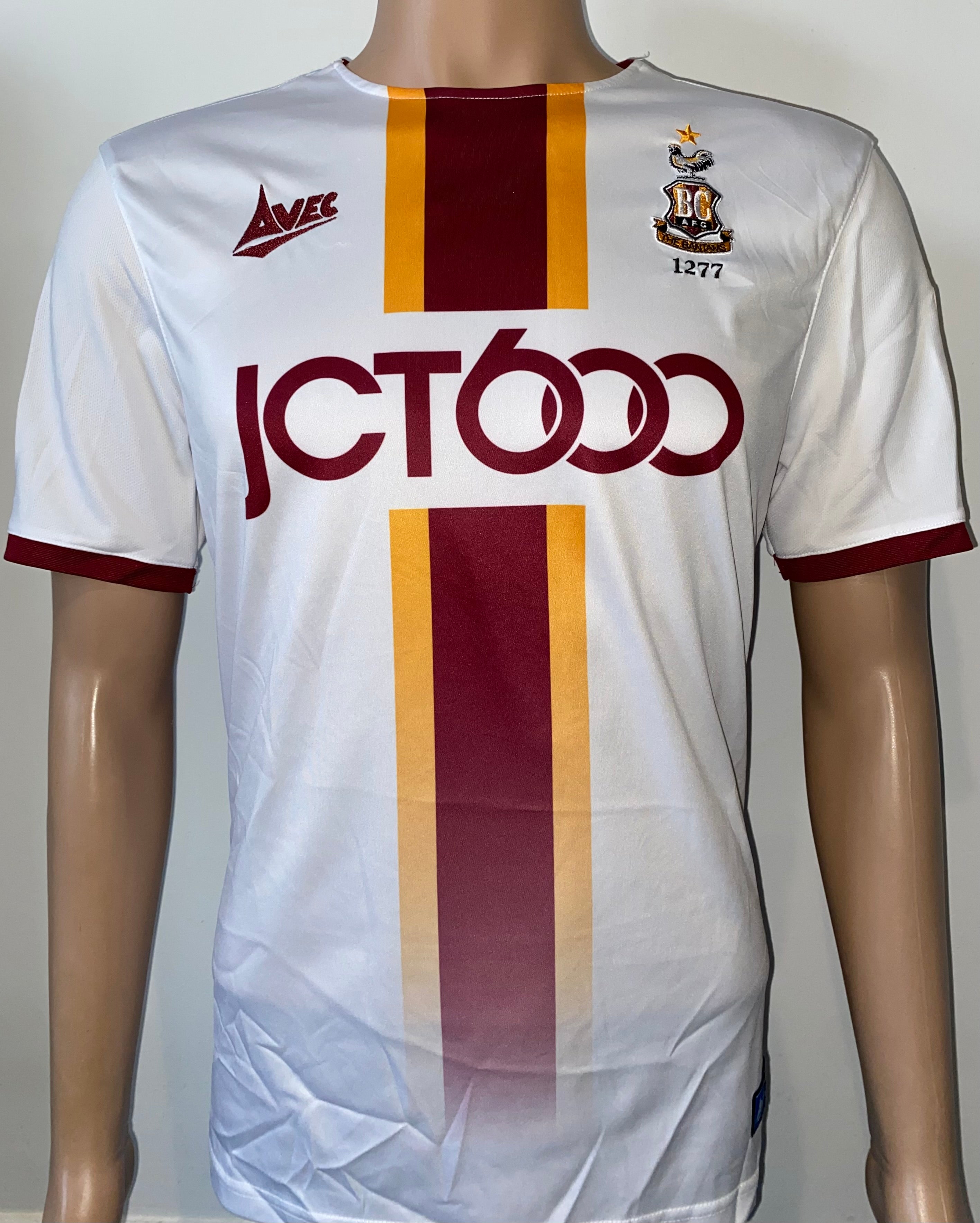 2019/20 BRADFORD CITY MATCH WORN AWAY SHIRT (HENLEY #22)