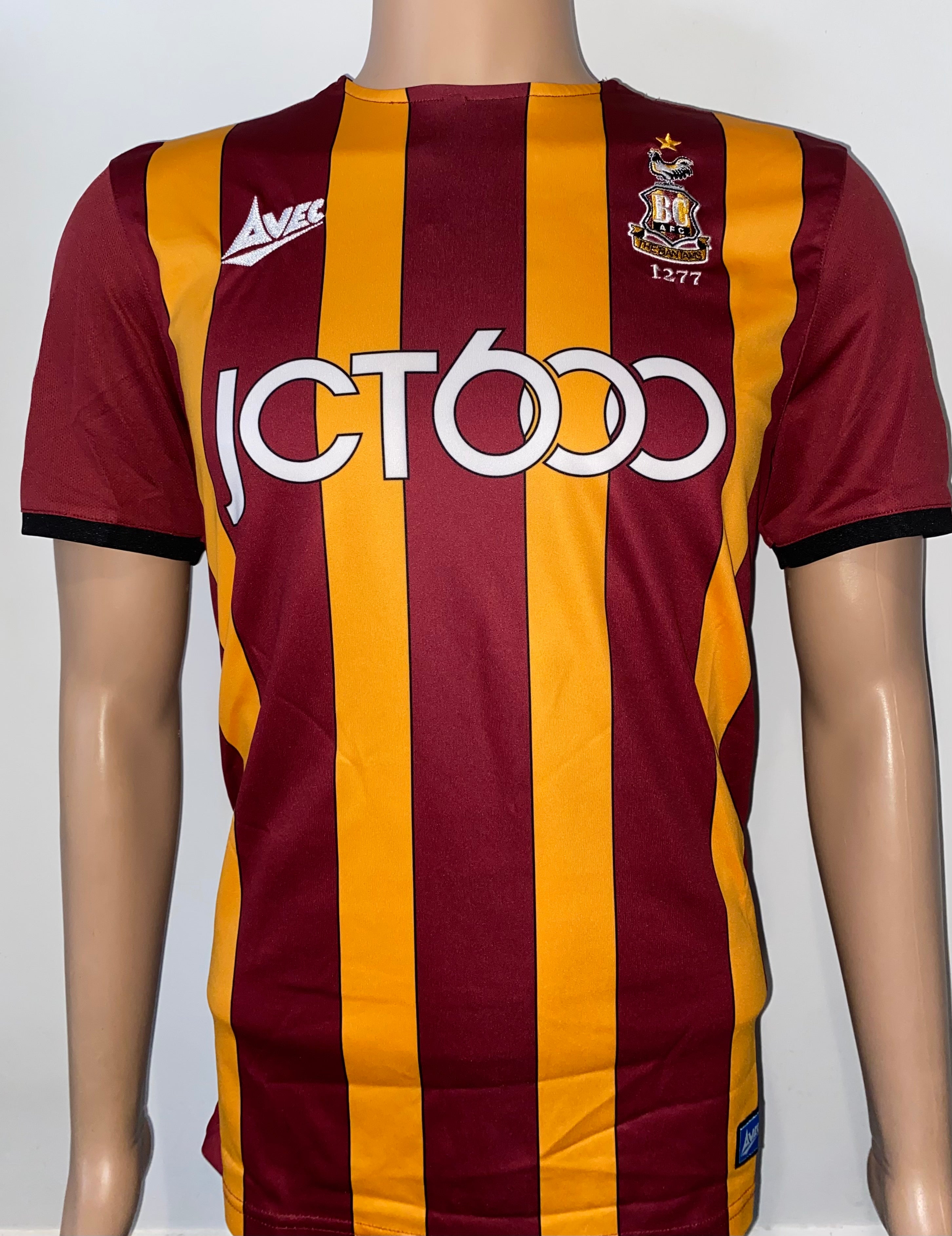 2019/20 BRADFORD CITY MATCH WORN HOME SHIRT (HENLEY #22)