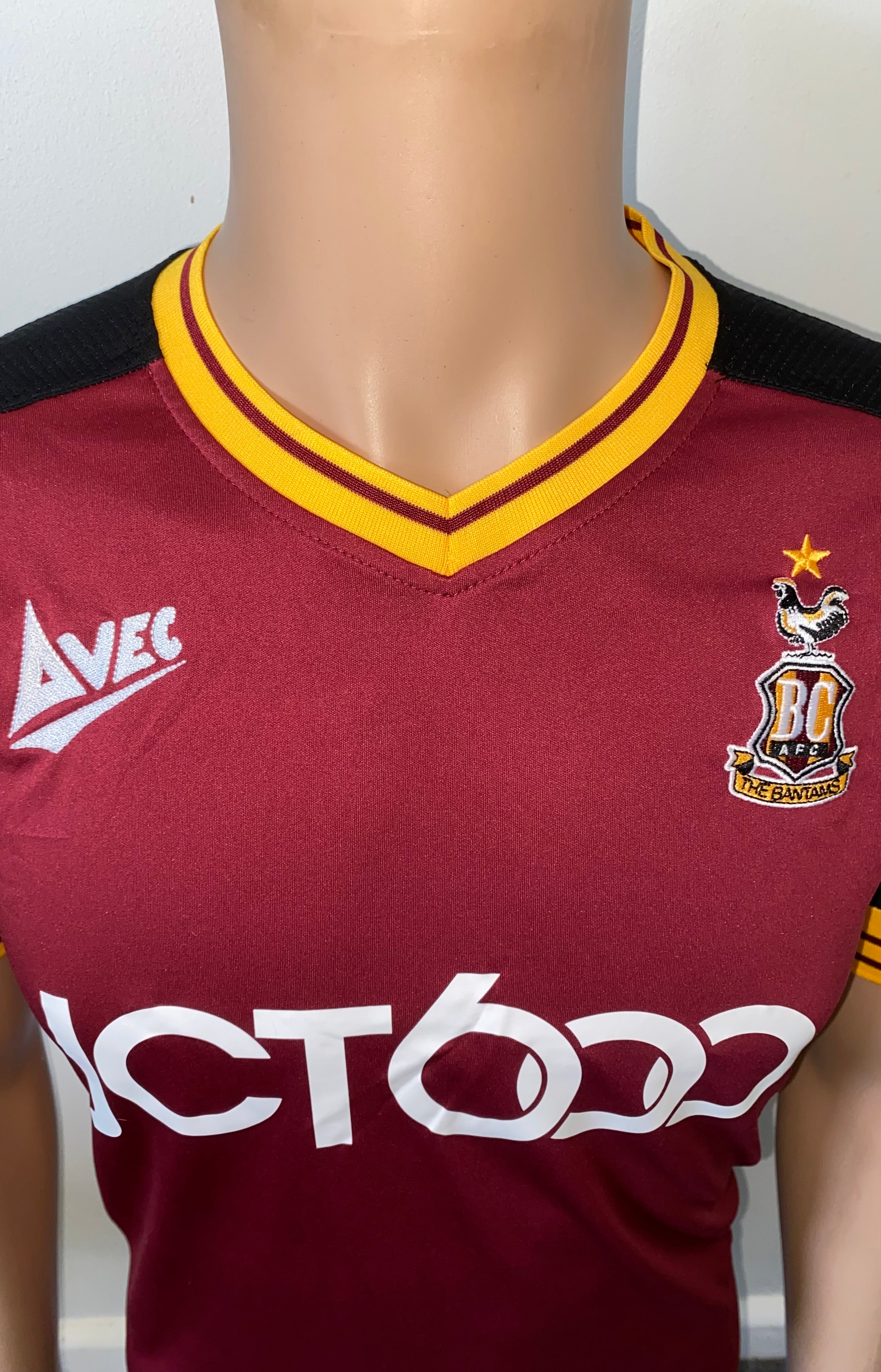 2018/19 BRADFORD CITY MATCH ISSUE HOME SHIRT (CLARE #33)