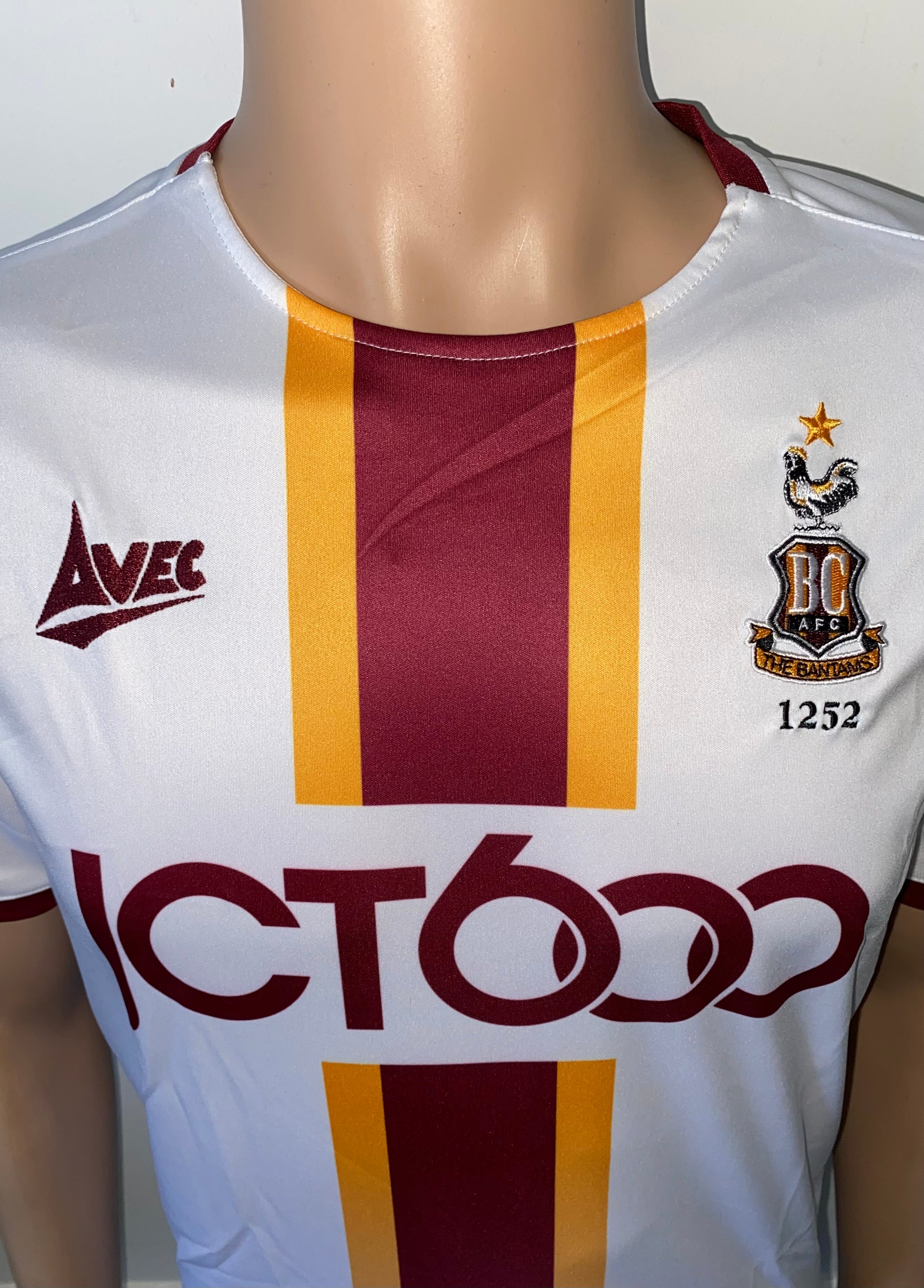 2019/20 BRADFORD CITY MATCH WORN AWAY SHIRT (MELLOR #2)