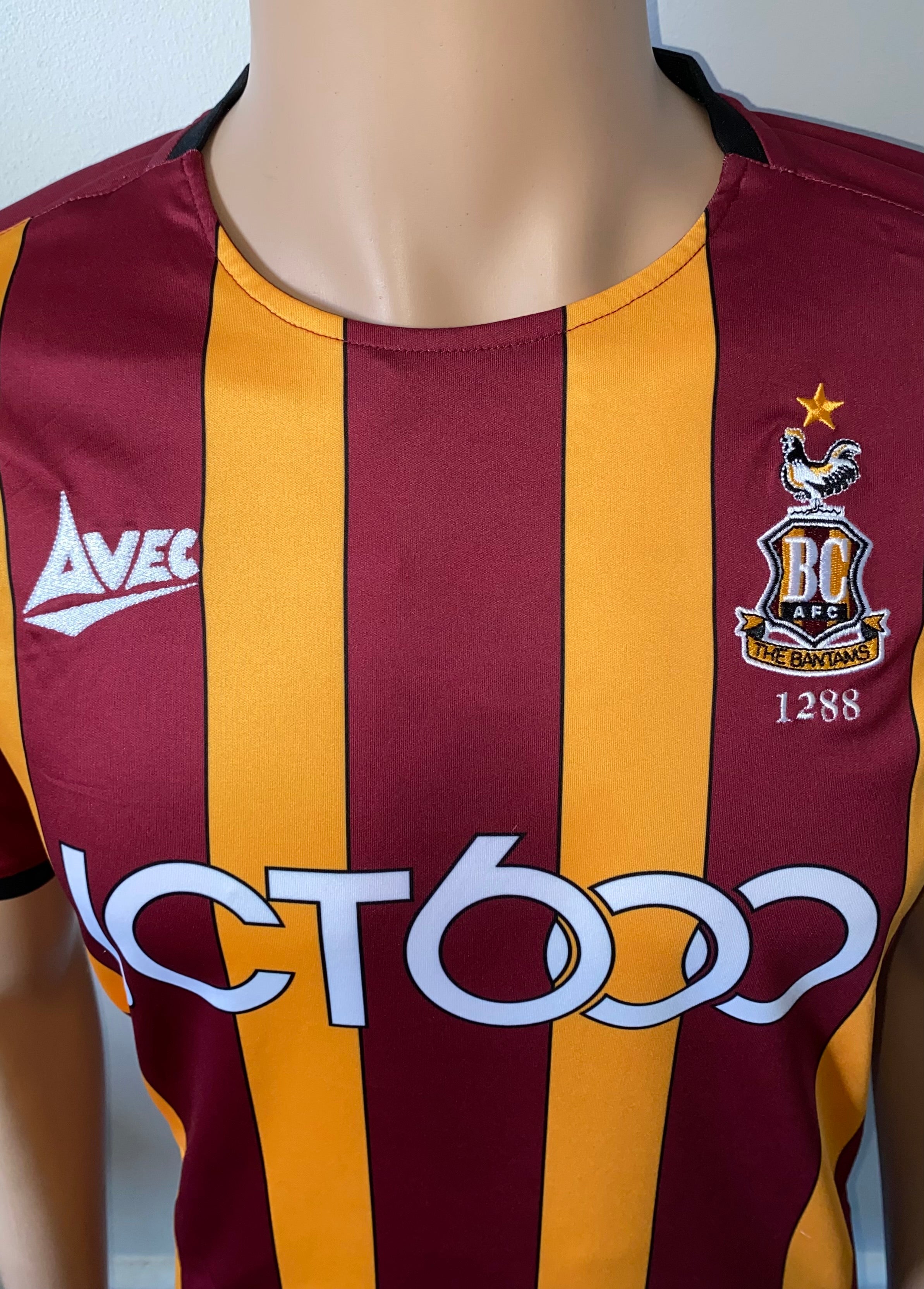 2019/20 BRADFORD CITY MATCH WORN HOME SHIRT (OTEH #25)