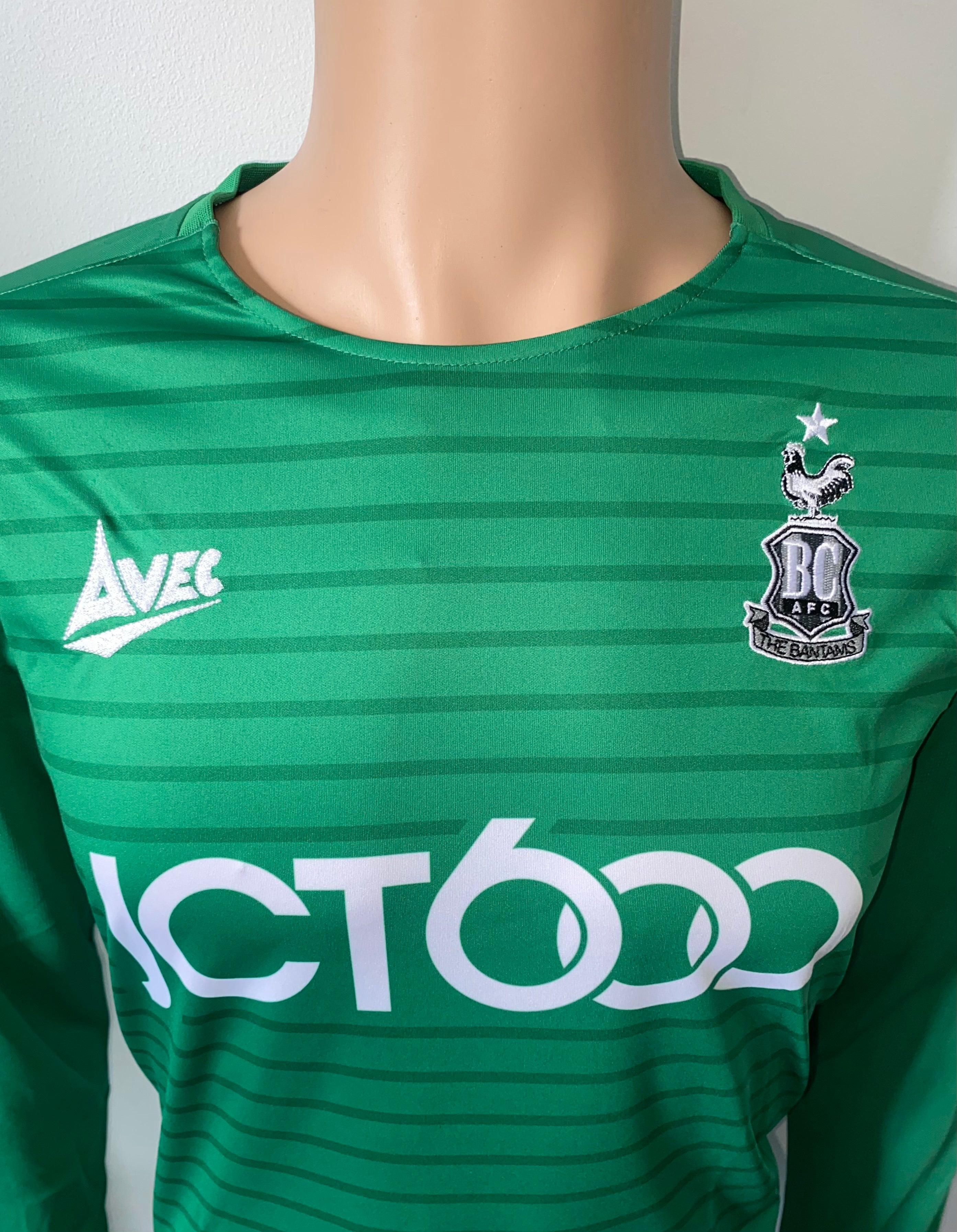 2019/20 BRADFORD CITY MATCH WORN HOME SHIRT (SYKES-KENWORTHY #30)