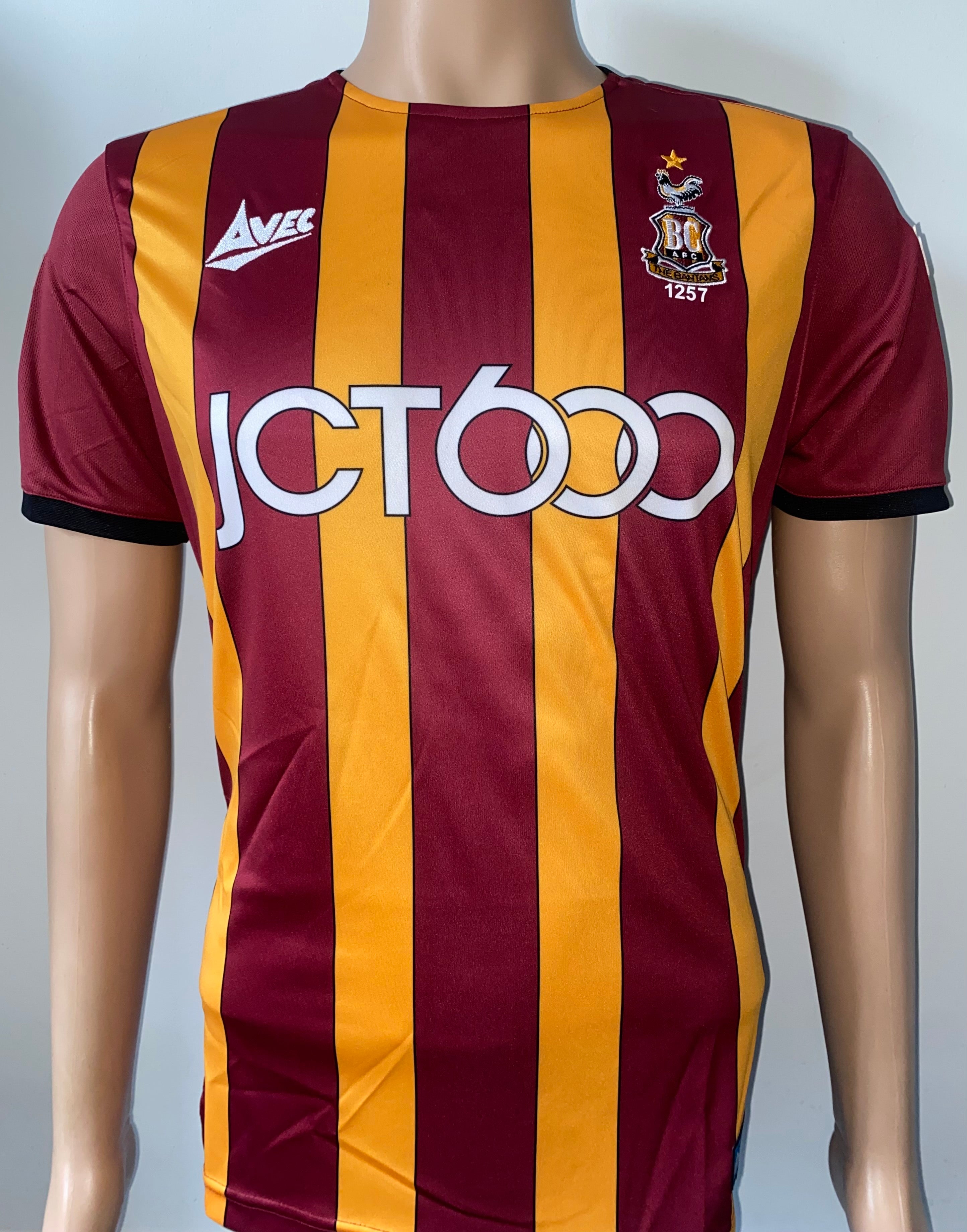 2019/20 BRADFORD CITY MATCH WORN HOME SHIRT (RILEY #28)