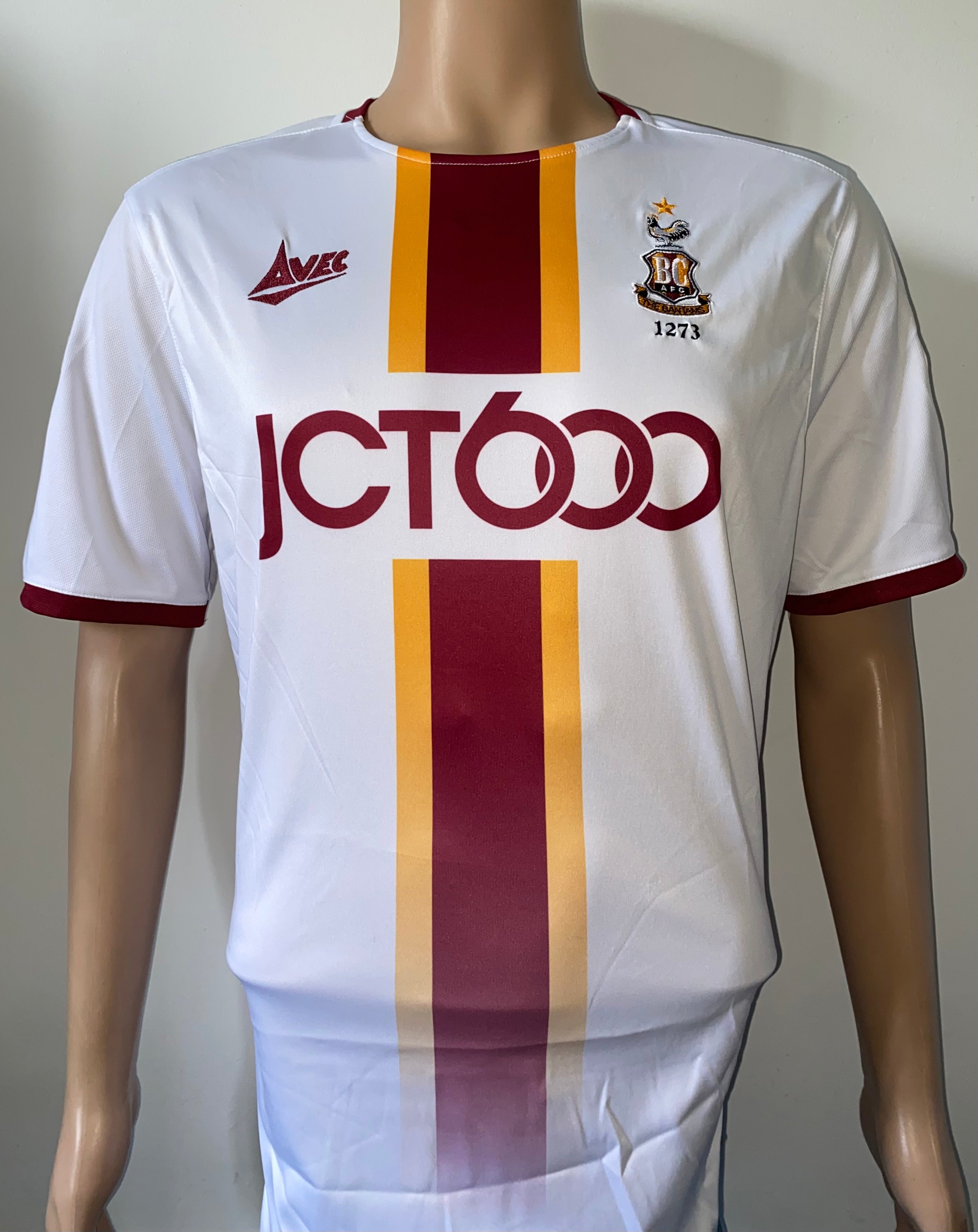 2019/20 BRADFORD CITY MATCH WORN AWAY SHIRT (ANDERSON 18)