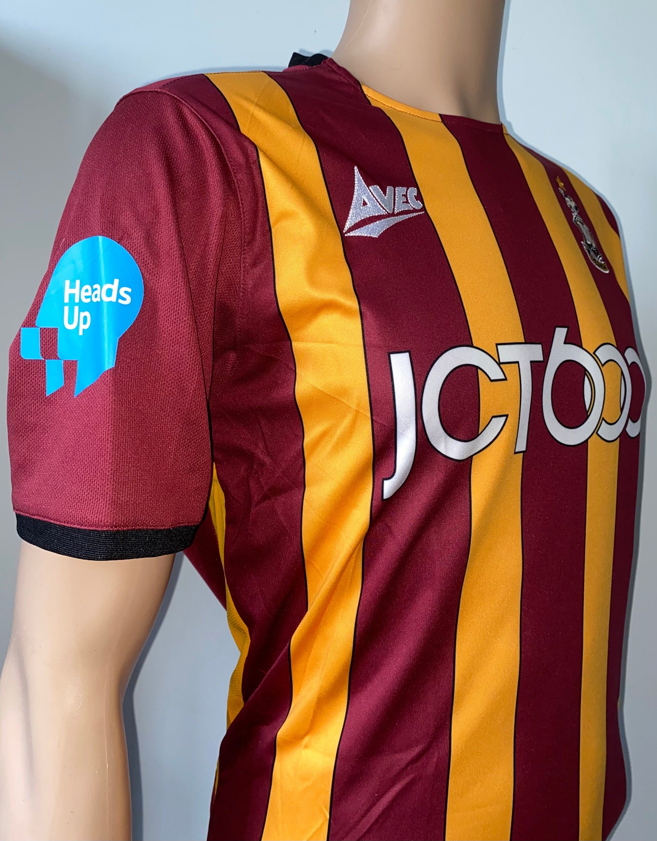 2019/20 BRADFORD CITY MATCH WORN HOME SHIRT (MIDDLETON #20 V GRIMSBY TOWN)