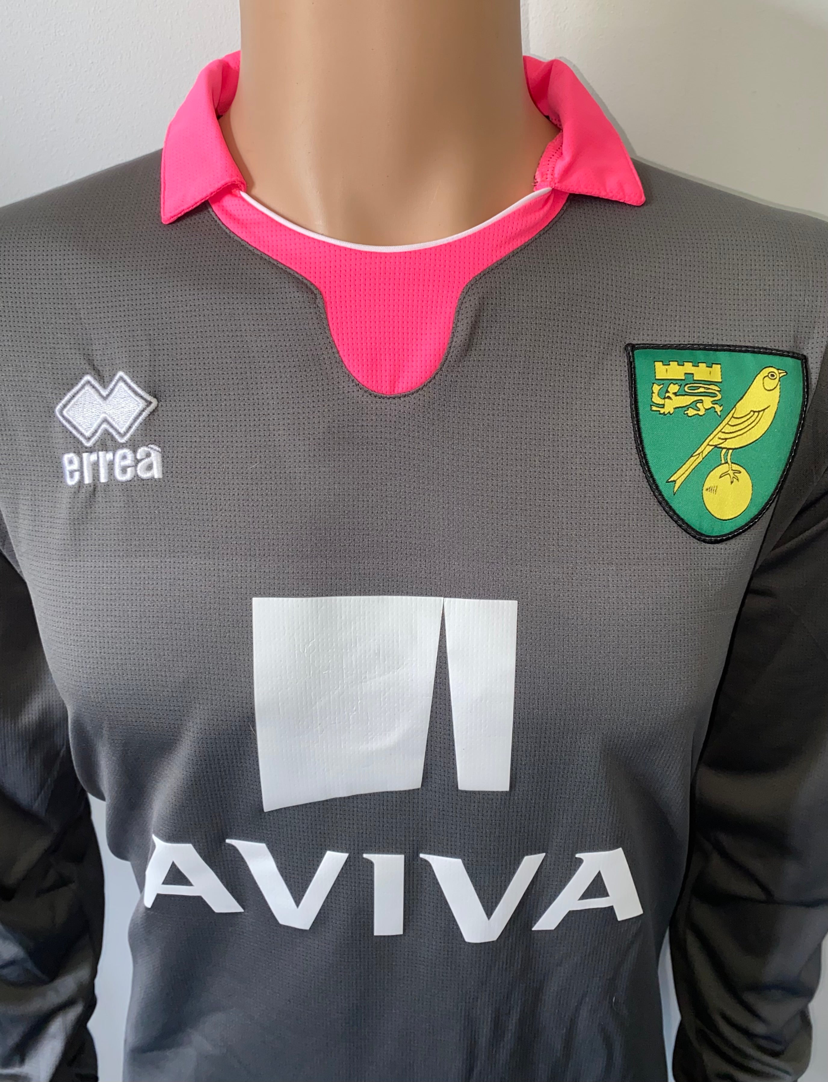 2015/16 NORWICH CITY MATCH ISSUE GOALKEEPERS SHIRT (RUDD #13)