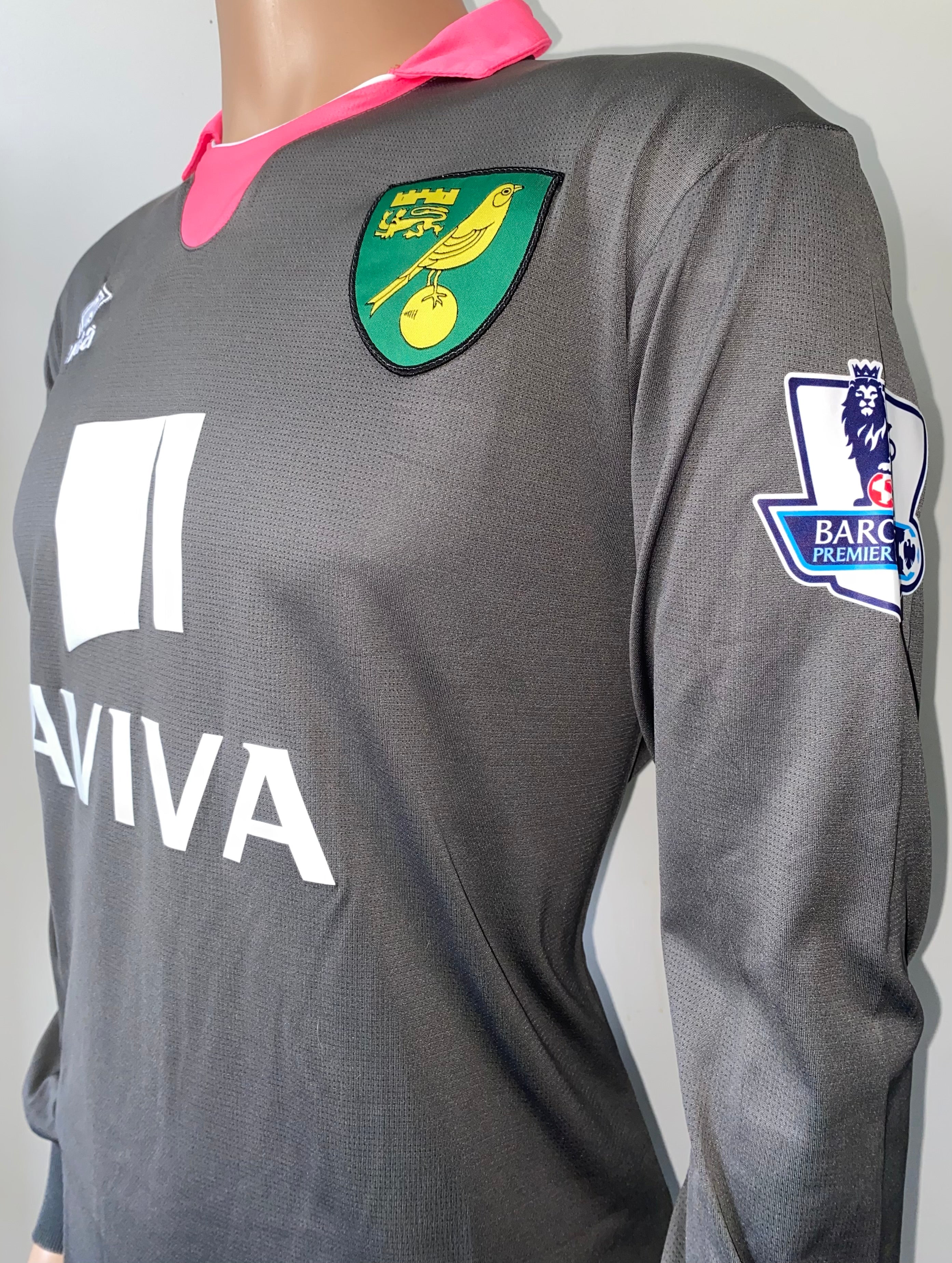 2015/16 NORWICH CITY MATCH ISSUE GOALKEEPERS SHIRT (RUDD #13)