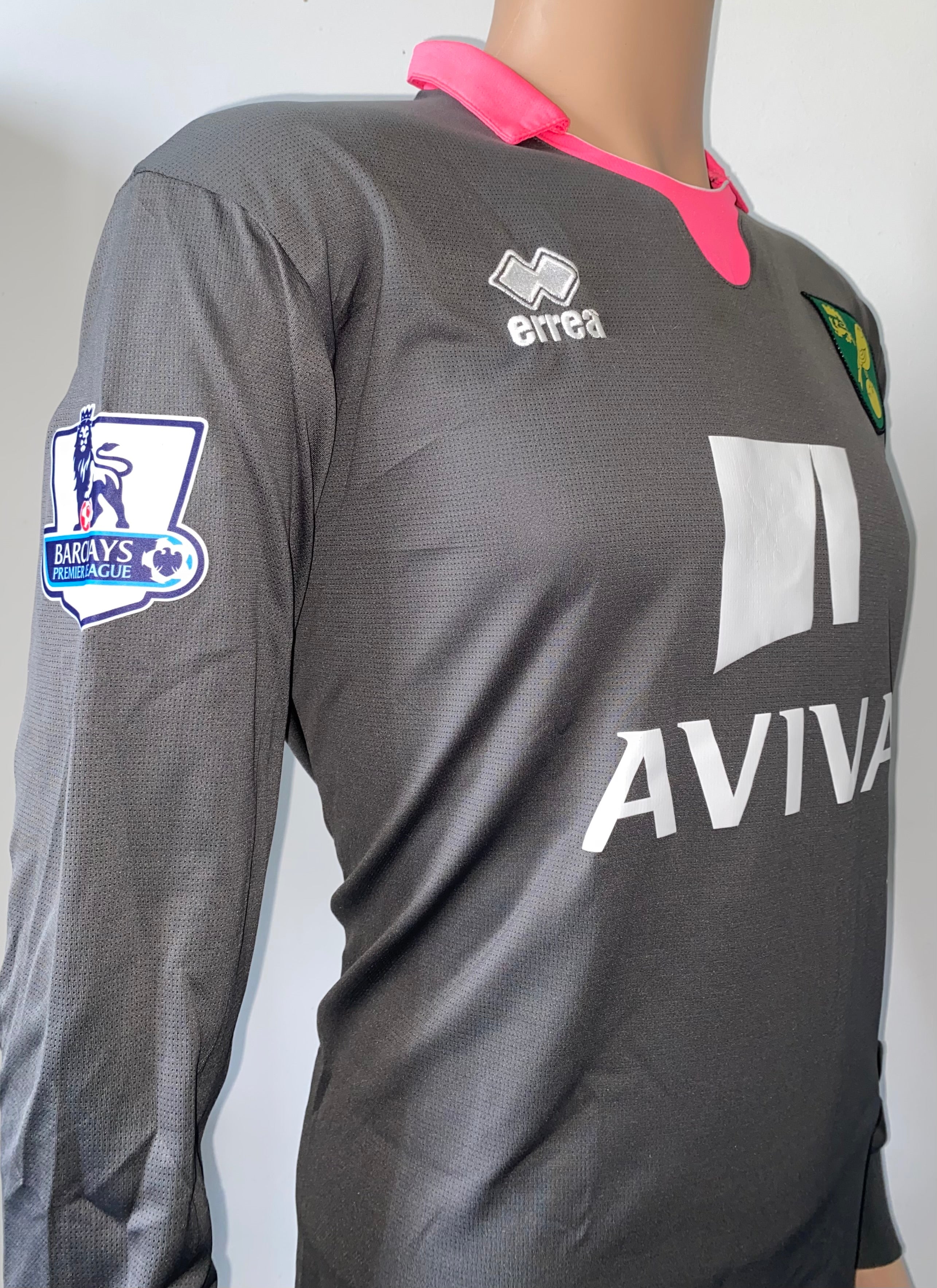 2015/16 NORWICH CITY MATCH ISSUE GOALKEEPERS SHIRT (RUDD #13)