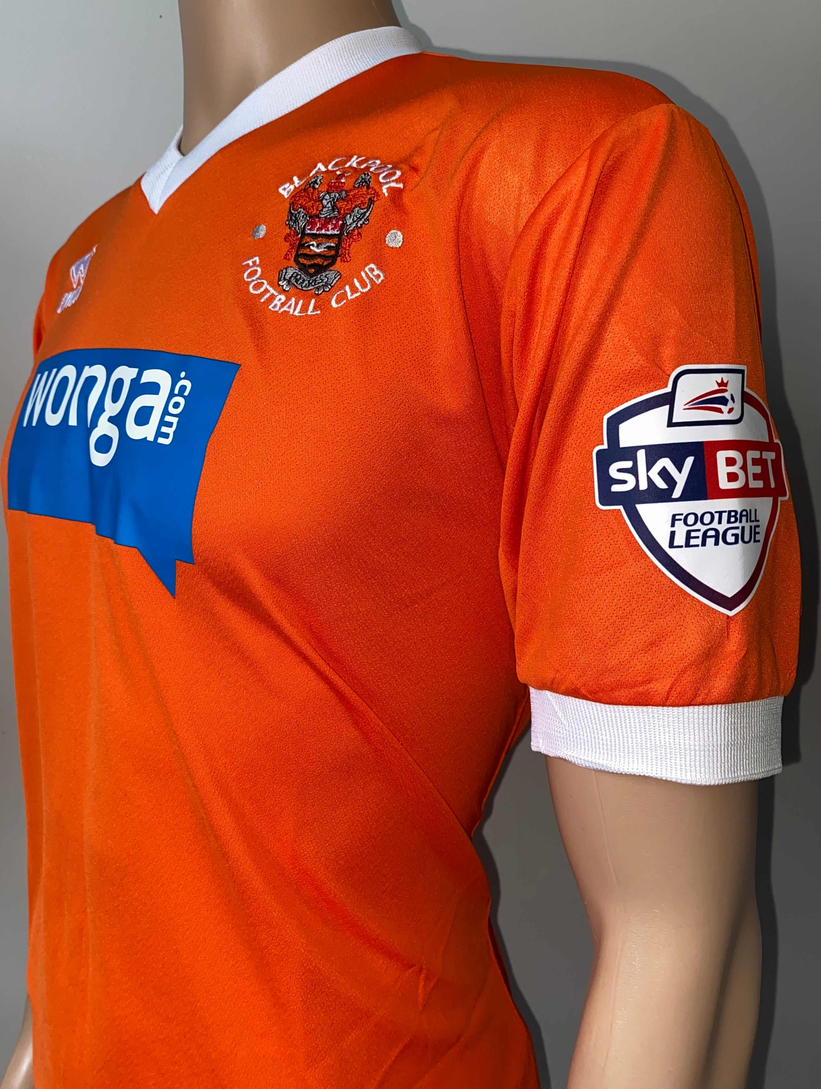 2013/14 BLACKPOOL MATCH WORN SHIRT (ROBINSON #3)