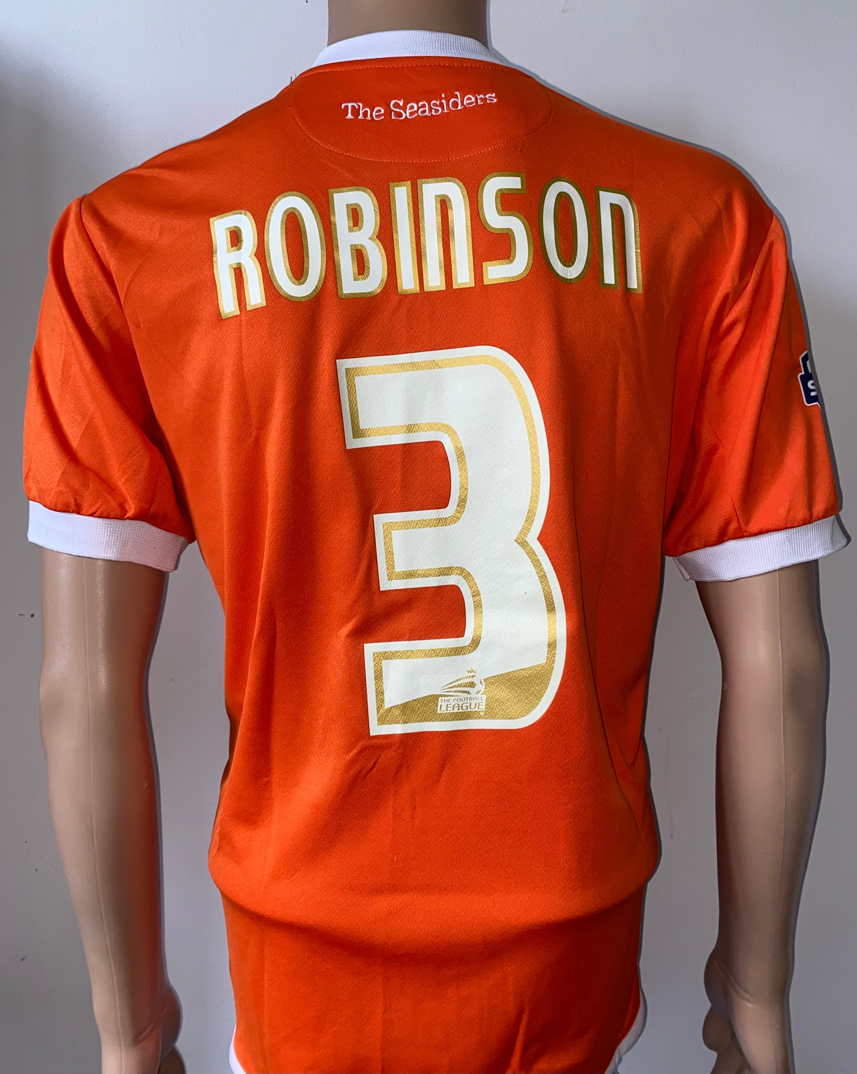 2013/14 BLACKPOOL MATCH WORN SHIRT (ROBINSON #3)