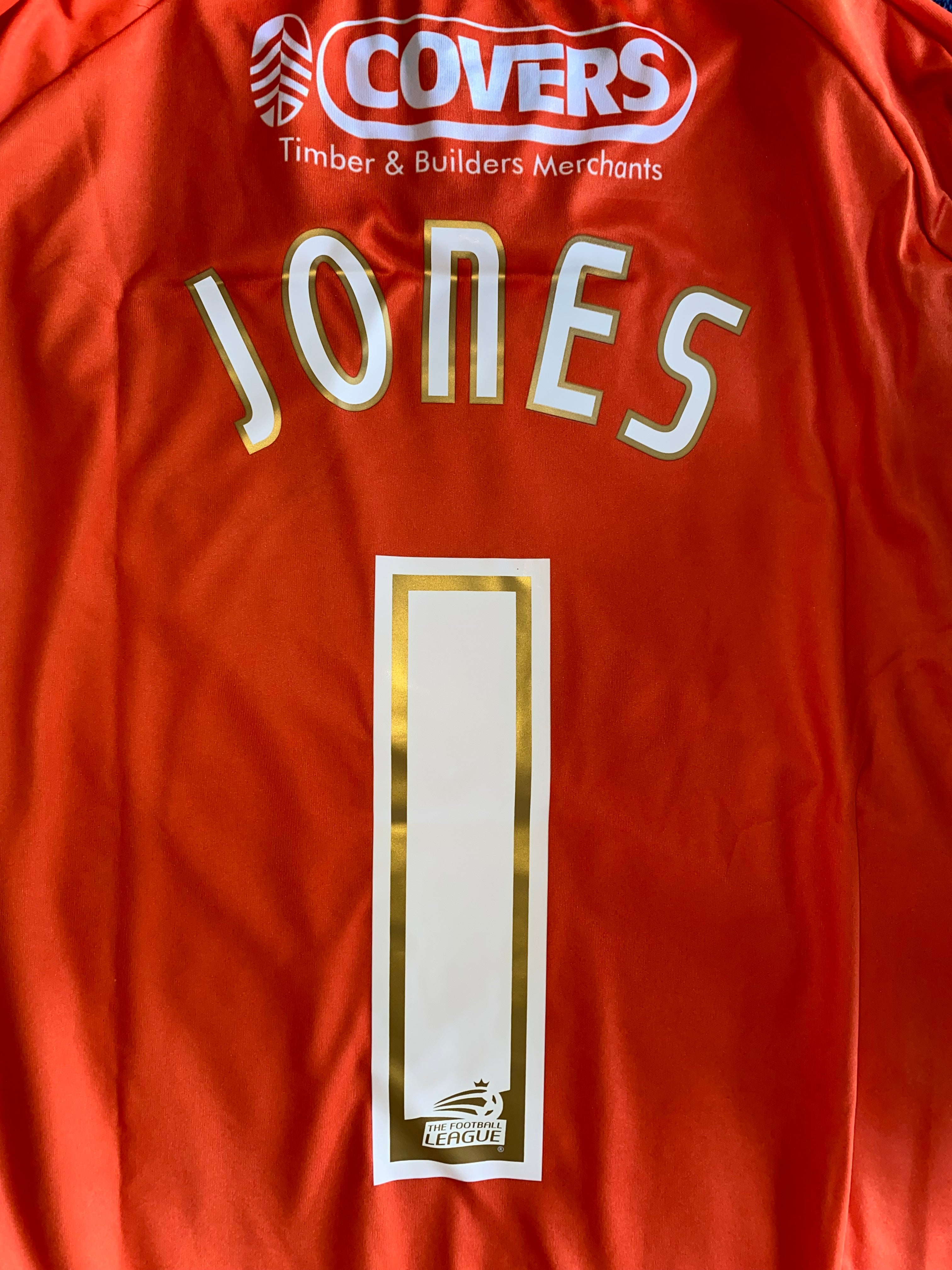 2014/15 PORTSMOUTH MATCH WORN HOME GOALKEEPERS SHIRT (JONES #1)