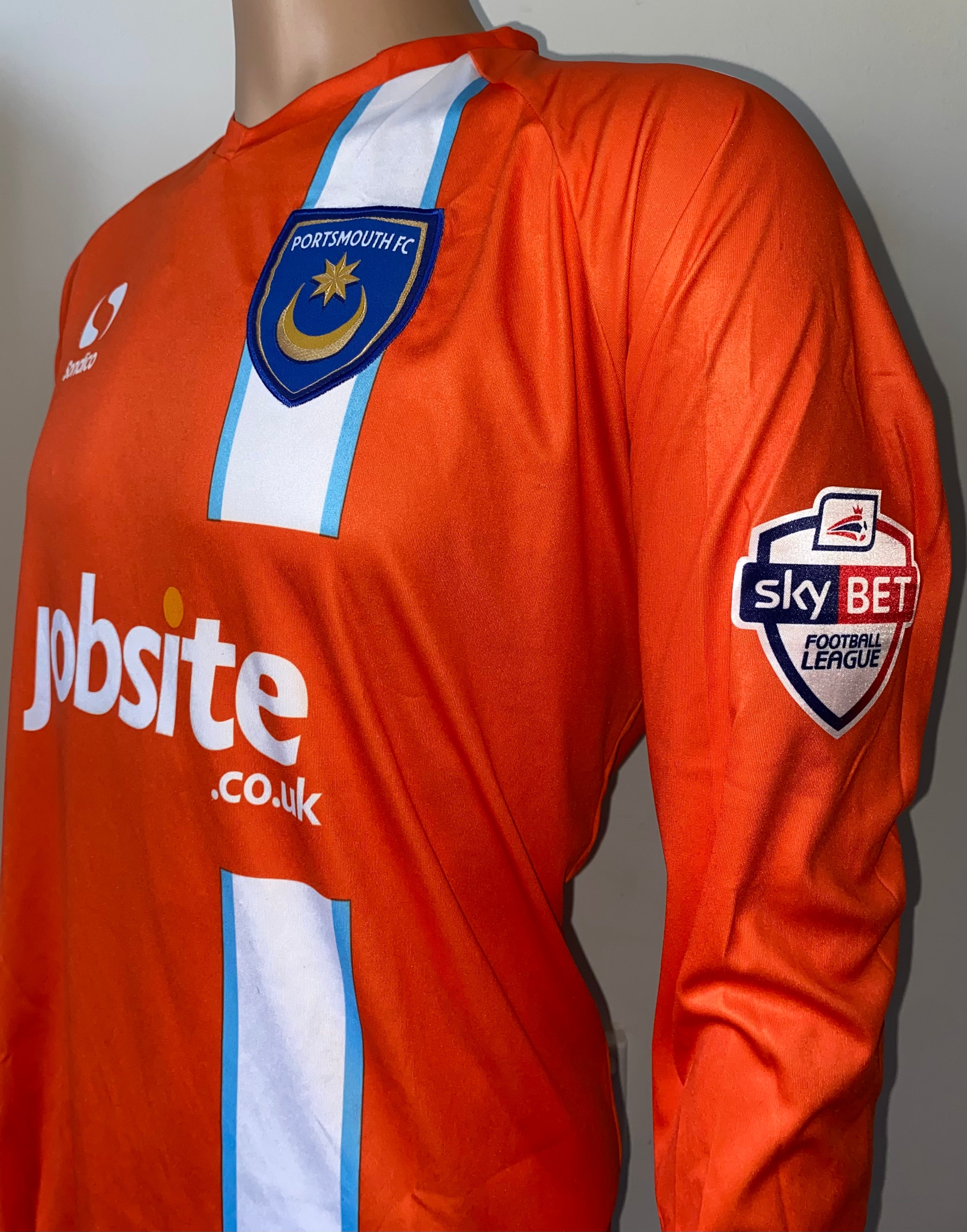 2014/15 PORTSMOUTH MATCH WORN HOME GOALKEEPERS SHIRT (JONES #1)