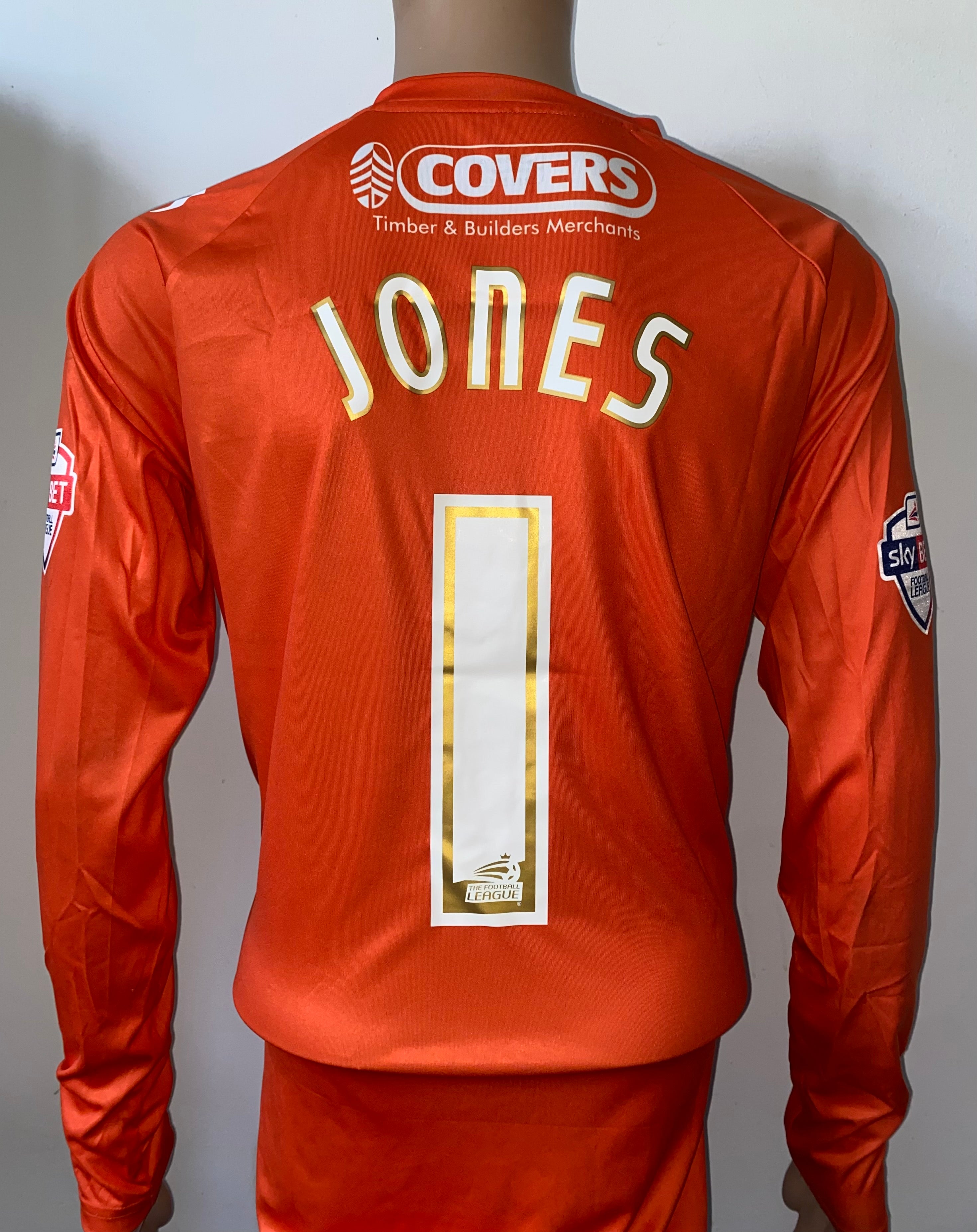 2014/15 PORTSMOUTH MATCH WORN HOME GOALKEEPERS SHIRT (JONES #1)