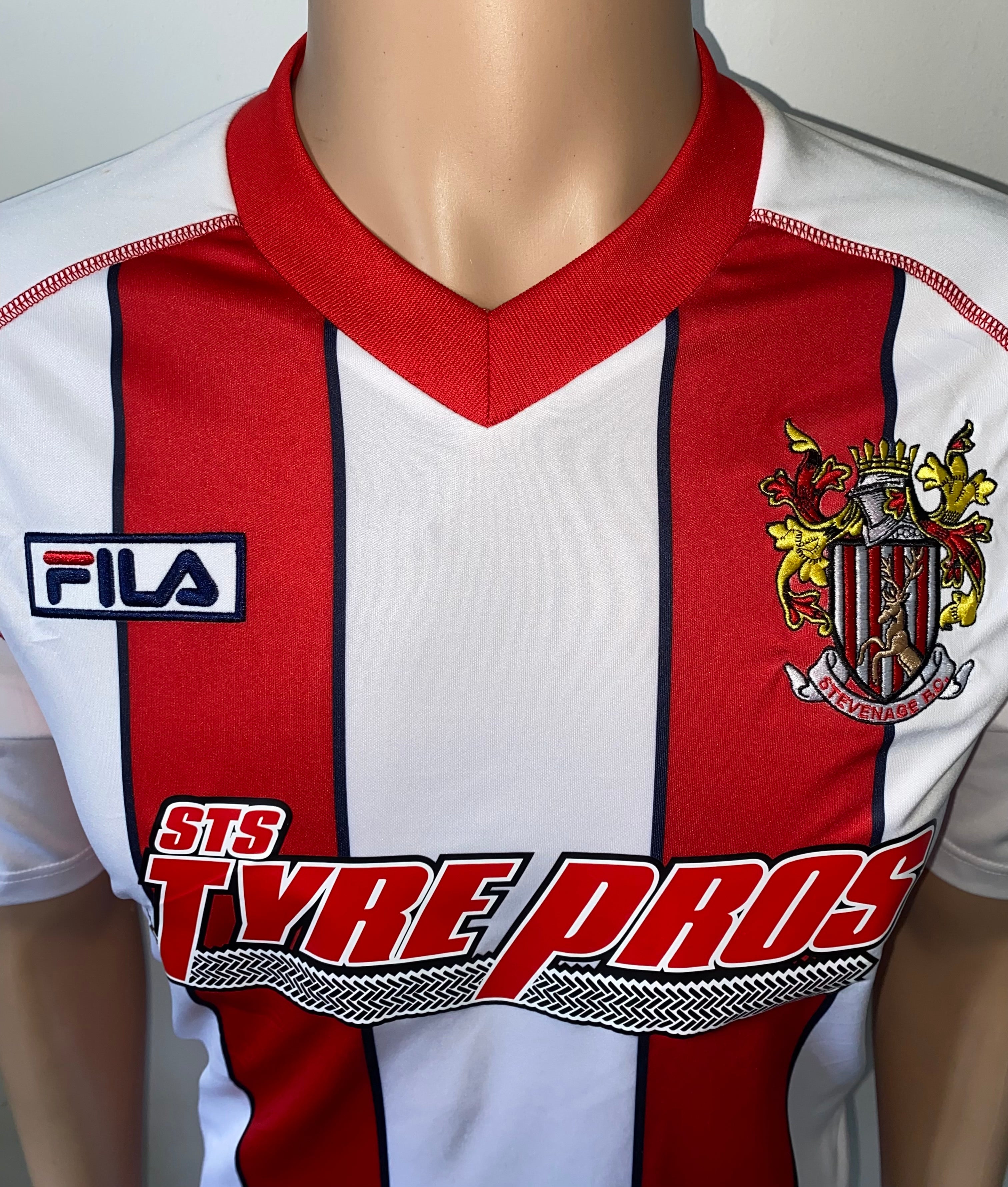 2014/15 STEVENAGE BOROUGH MATCH WORN HOME SHIRT (CALCUTT #15)