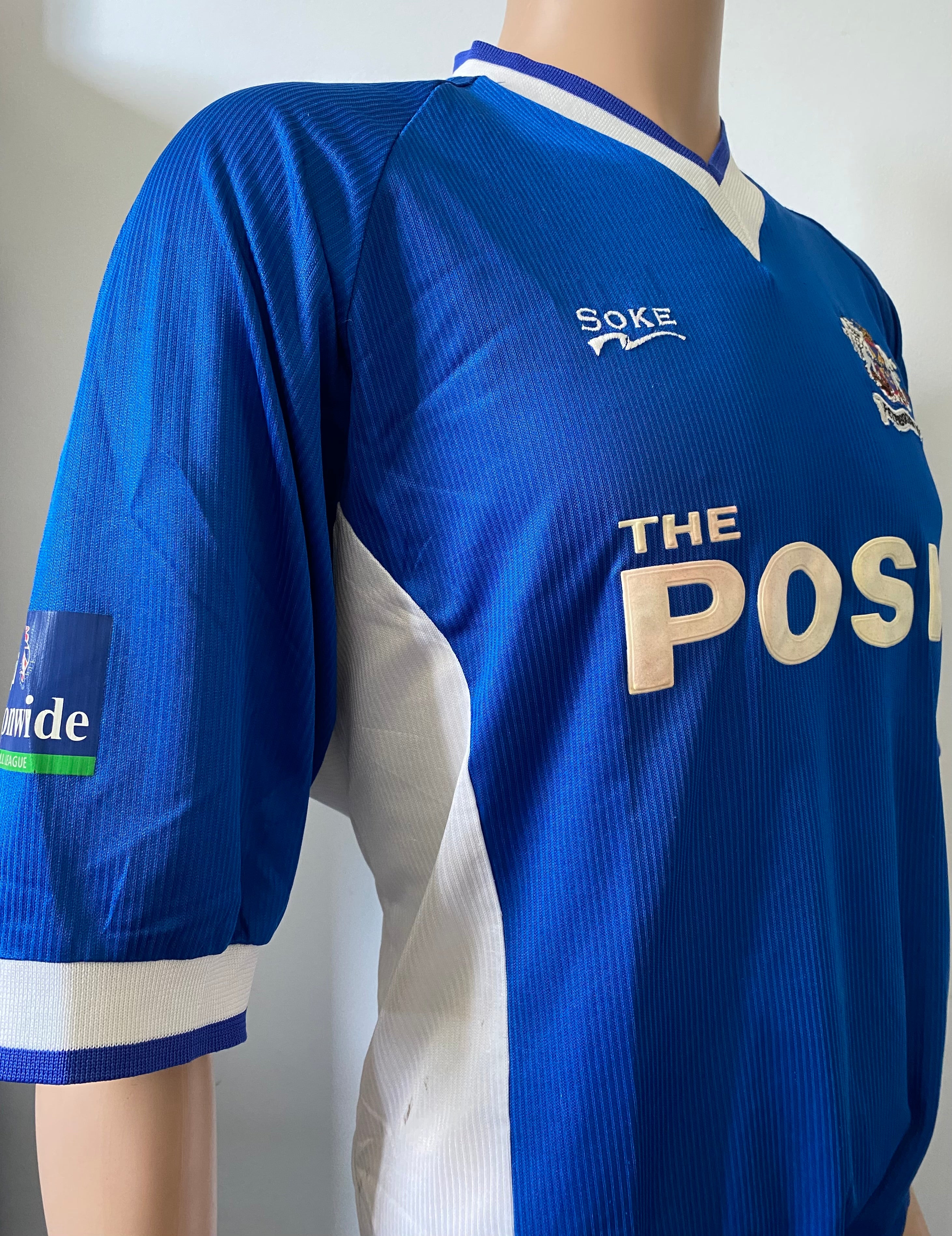 1999/2000 PETERBOROUGH UNITED MATCH WORN HOME SHIRT (GILL #12)