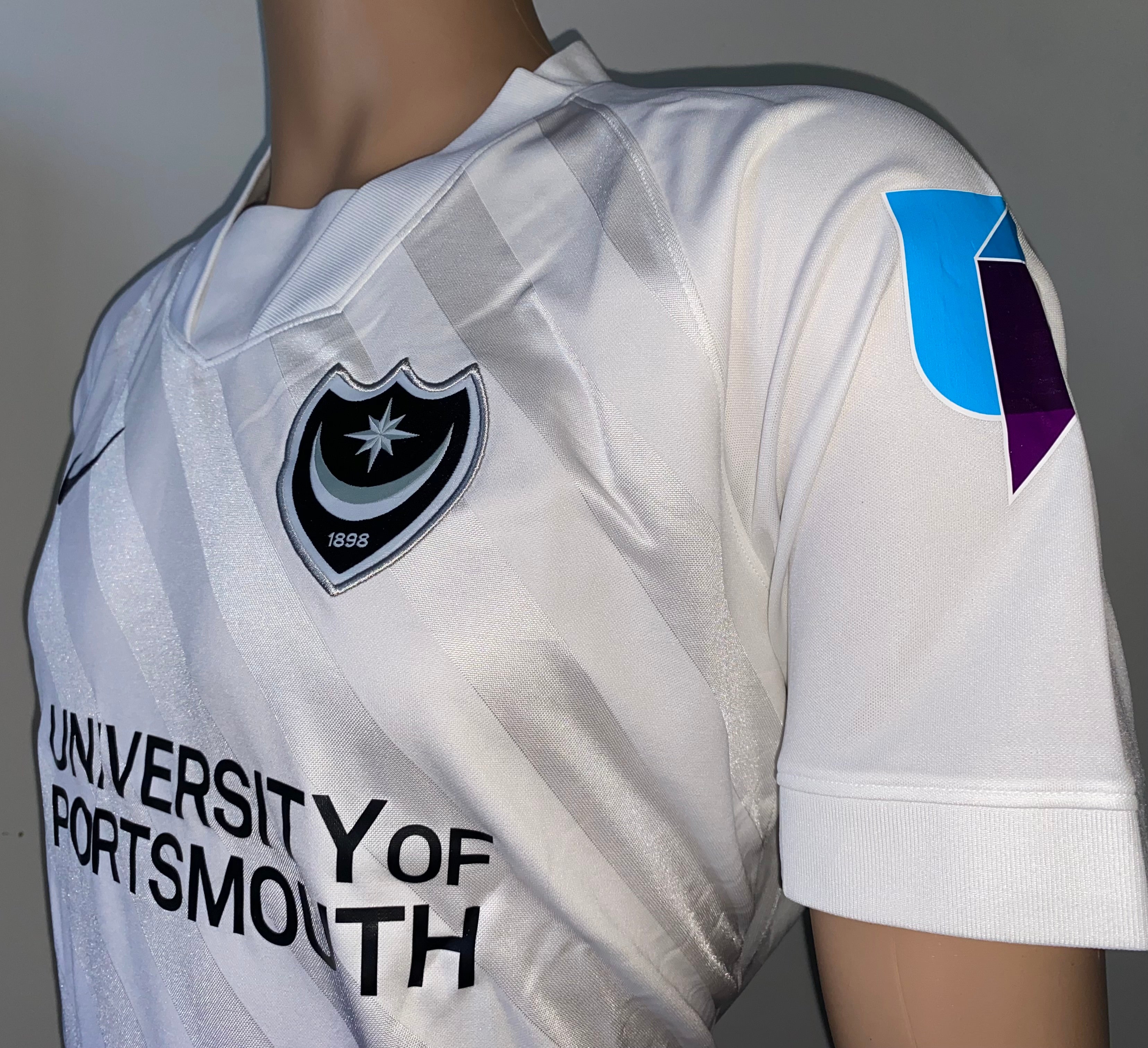 2020/21 PORTSMOUTH MATCH WORN AWAY SHIRT (DOWNING #5 CARABAO CUP V BRIGHTON & HA)