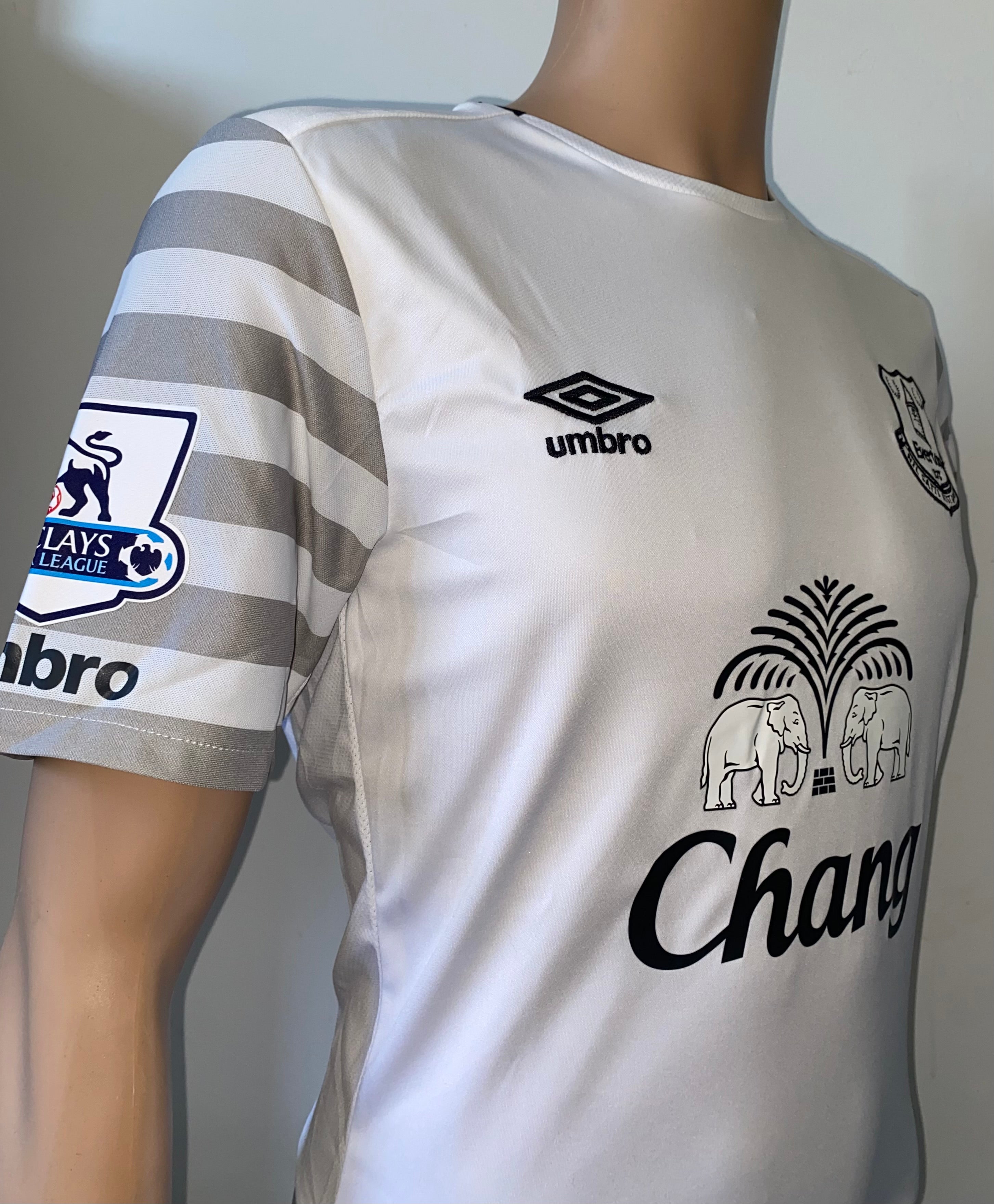 2015/16 EVERTON UMBRO AWAY MATCH ISSUE SHIRT (OSMAN #21)