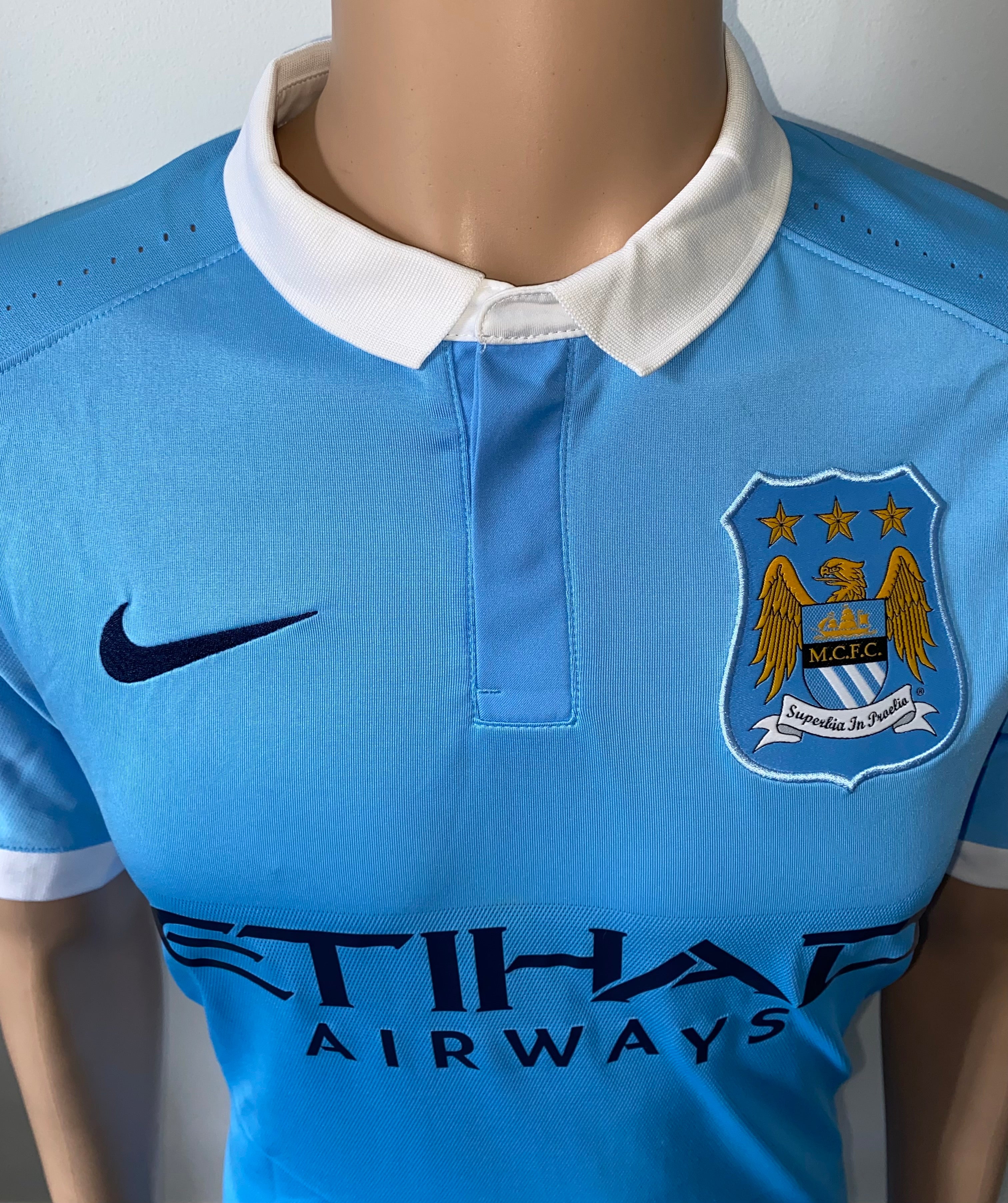2015/16 MANCHESTER CITY MATCH ISSUE HOME SHIRT (MANGALA #20)
