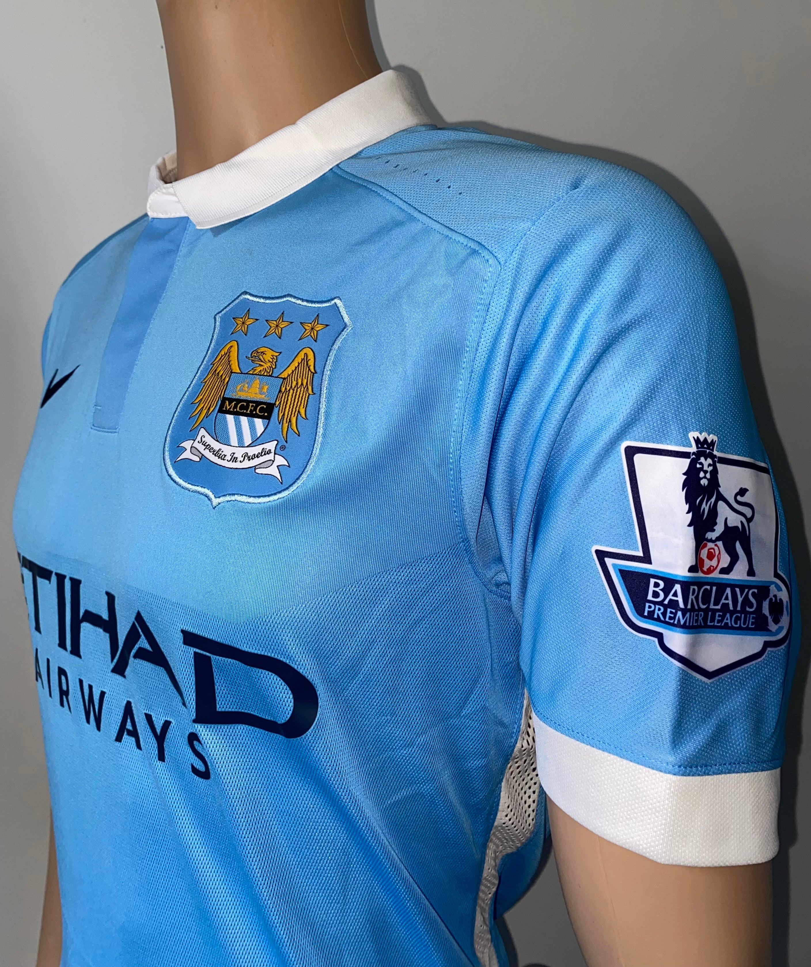 2015/16 MANCHESTER CITY MATCH ISSUE HOME SHIRT (MANGALA #20)