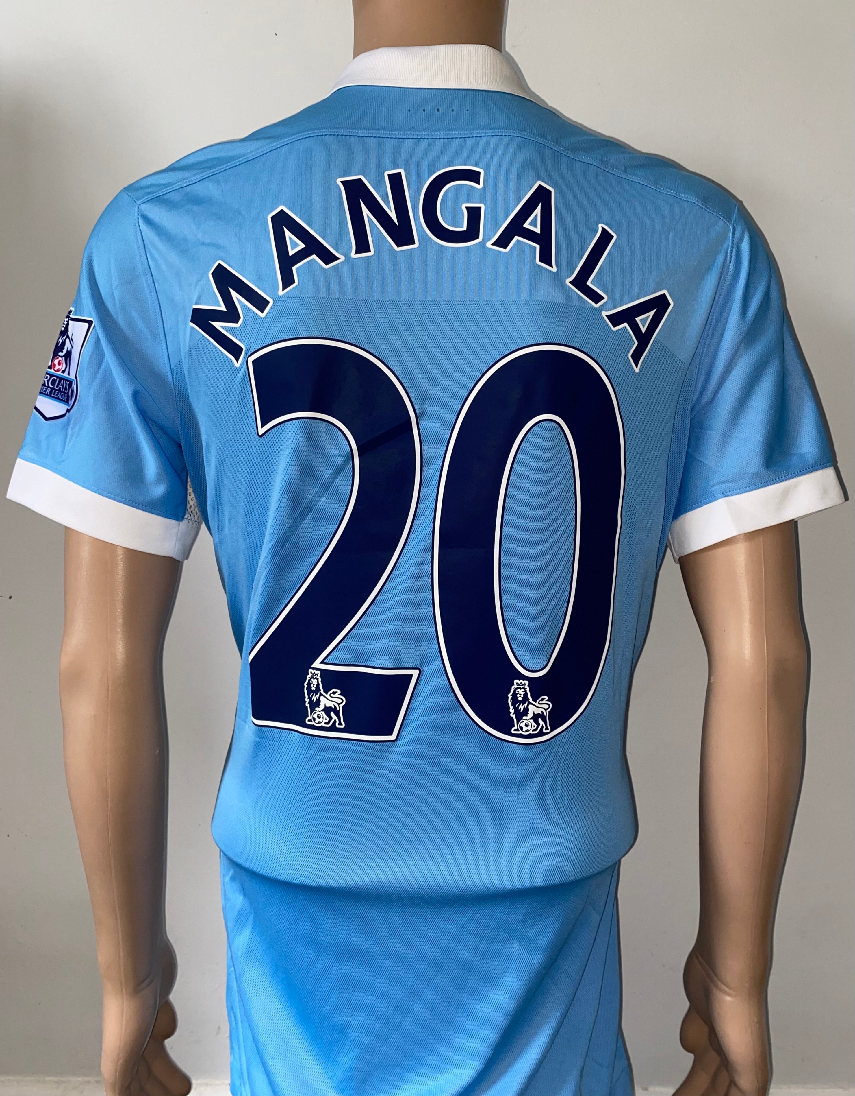 2015/16 MANCHESTER CITY MATCH ISSUE HOME SHIRT (MANGALA #20)