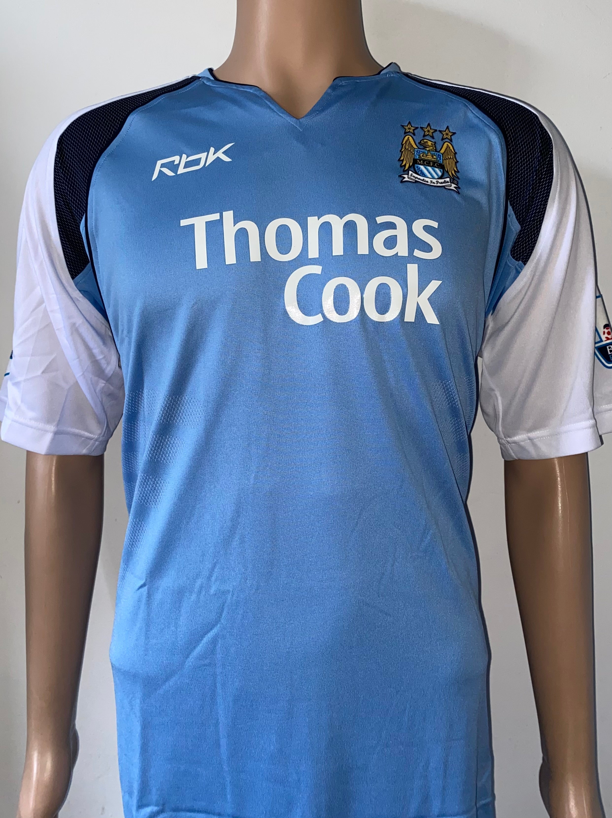 2006-07 MANCHESTER CITY MATCH ISSUE HOME SHIRT JORDAN #4