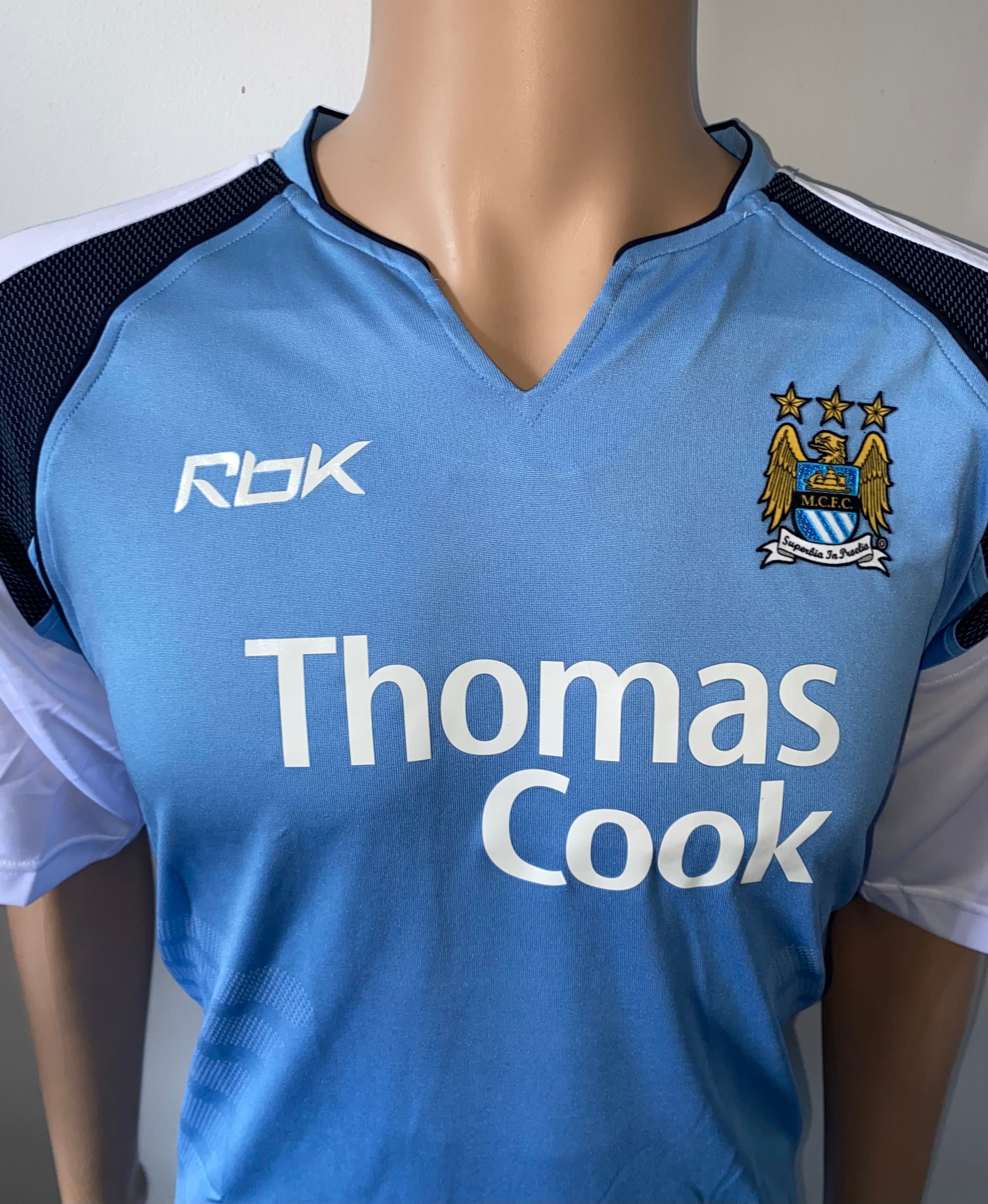 2006-07 MANCHESTER CITY MATCH ISSUE HOME SHIRT JORDAN #4