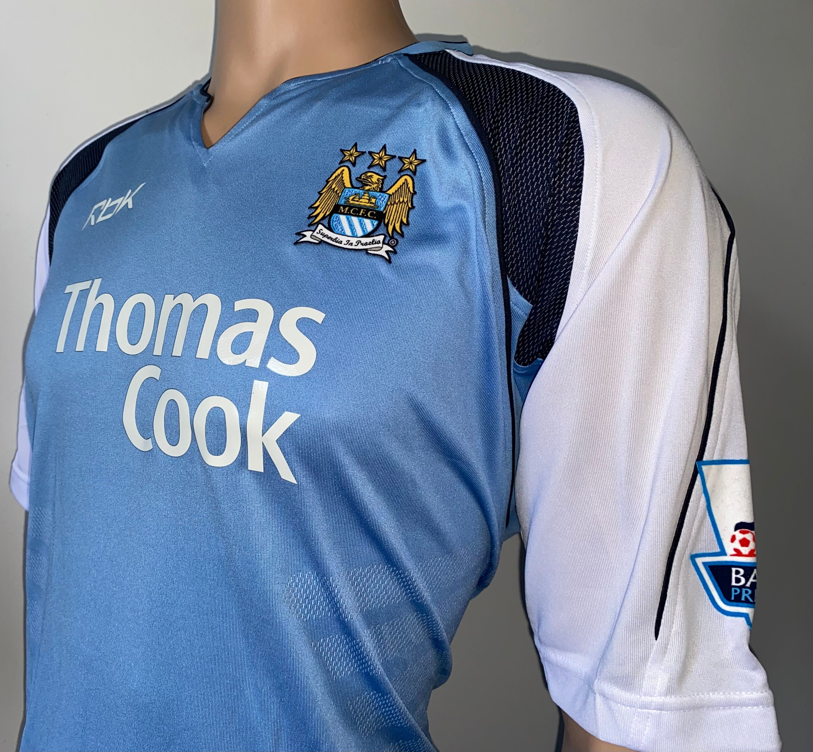 2006-07 MANCHESTER CITY MATCH ISSUE HOME SHIRT JORDAN #4