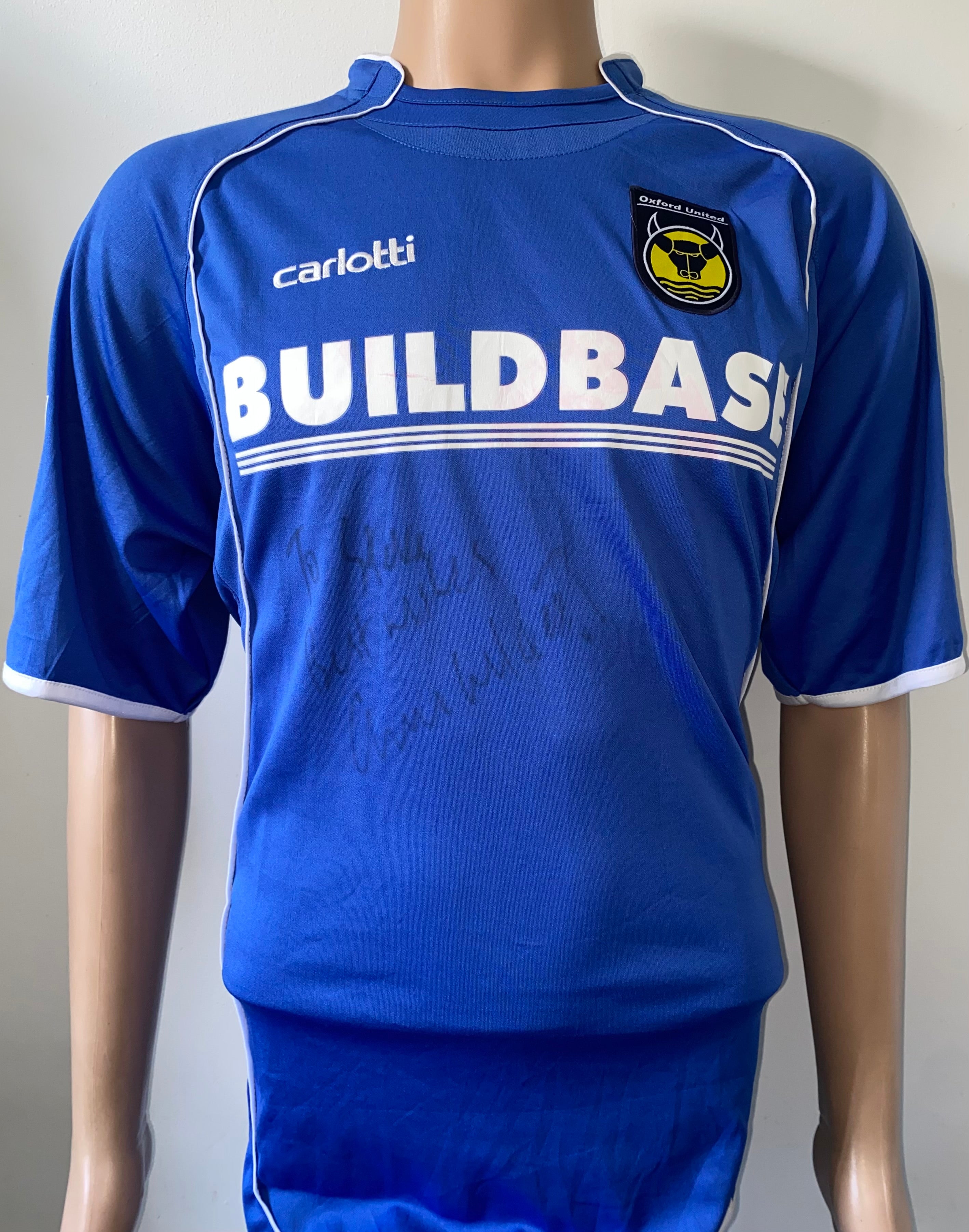 2008/09 OXFORD UNITED MATCH WORN AWAY SHIRT (EVANS #29)