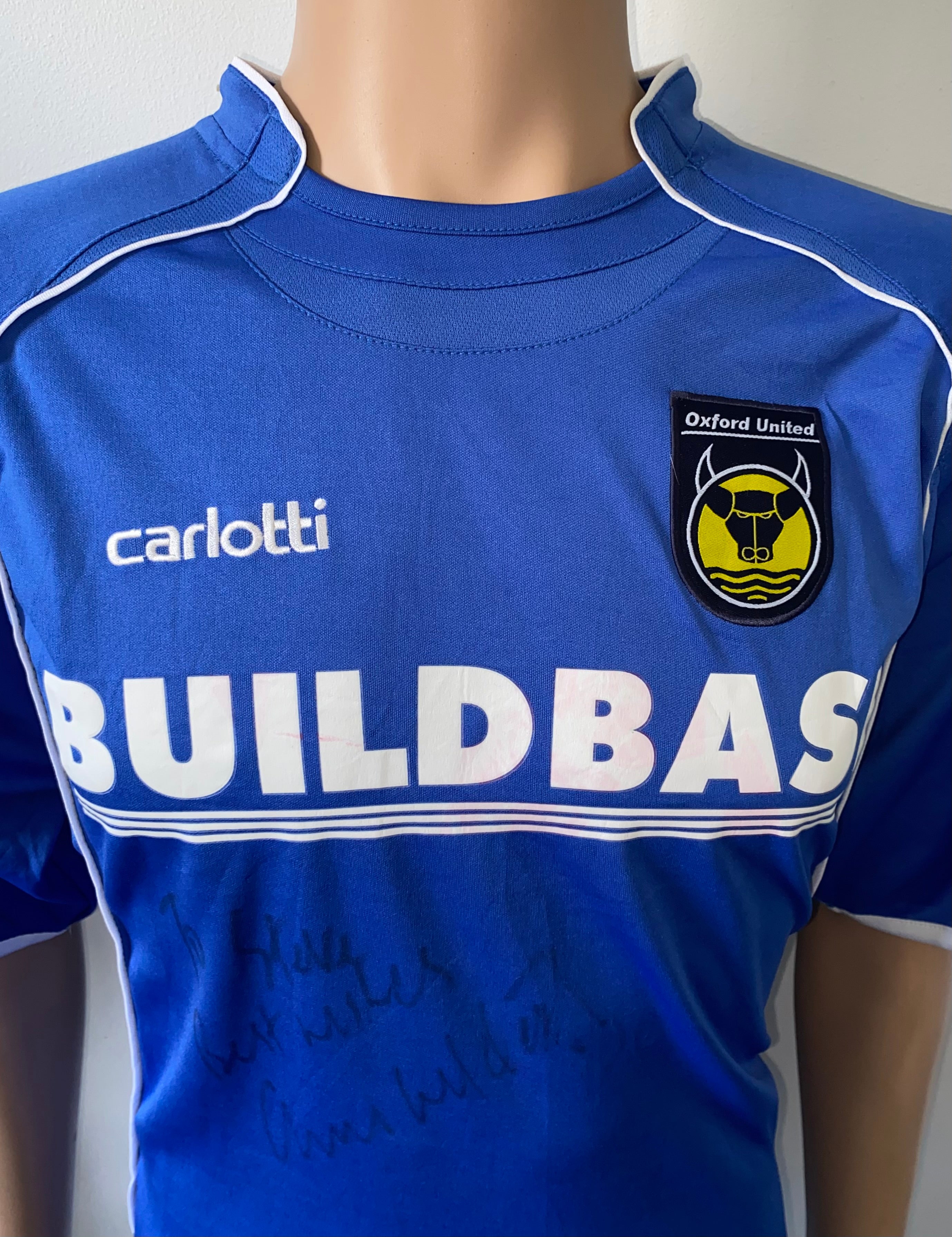 2008/09 OXFORD UNITED MATCH WORN AWAY SHIRT (EVANS #29)