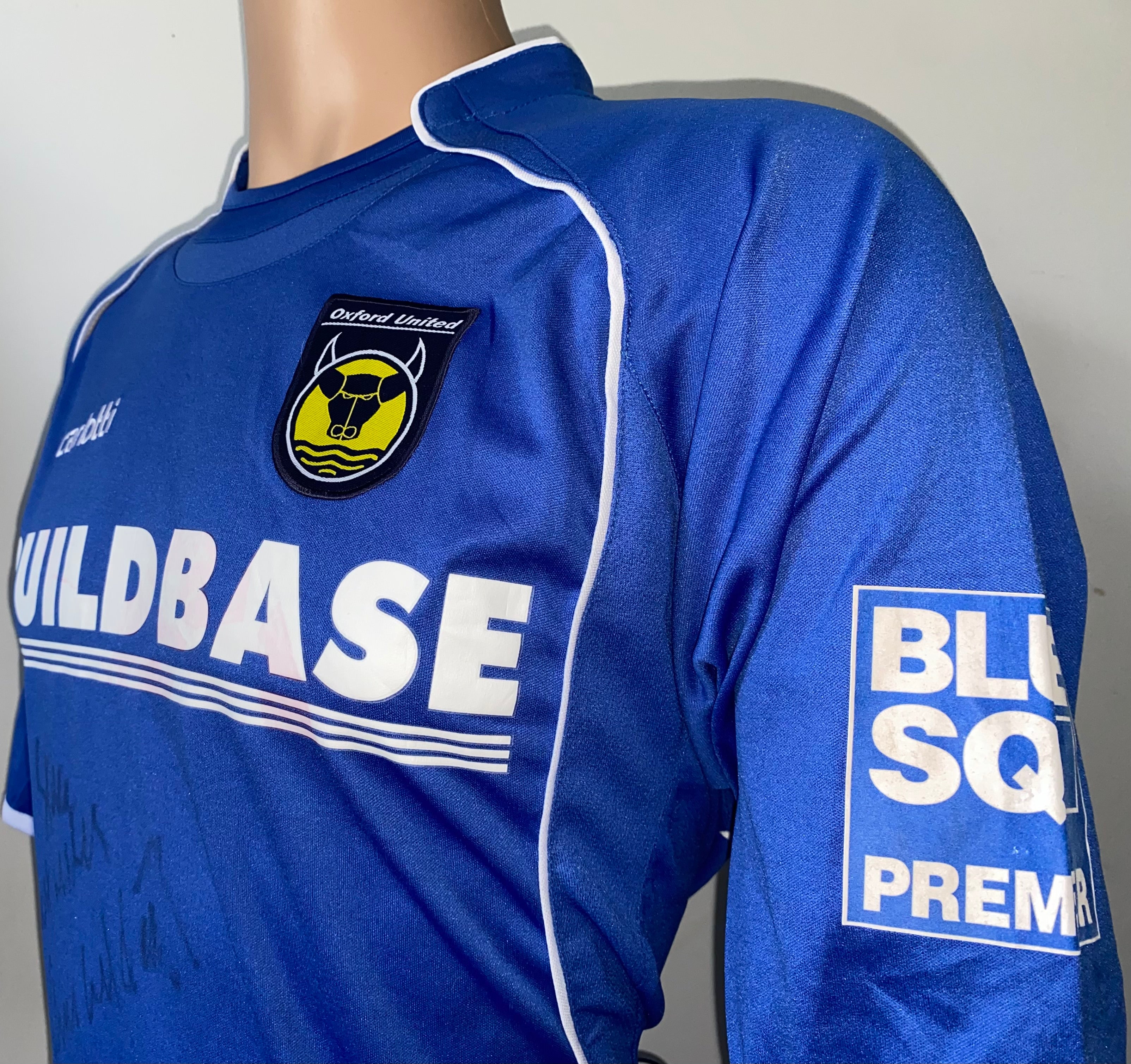 2008/09 OXFORD UNITED MATCH WORN AWAY SHIRT (EVANS #29)
