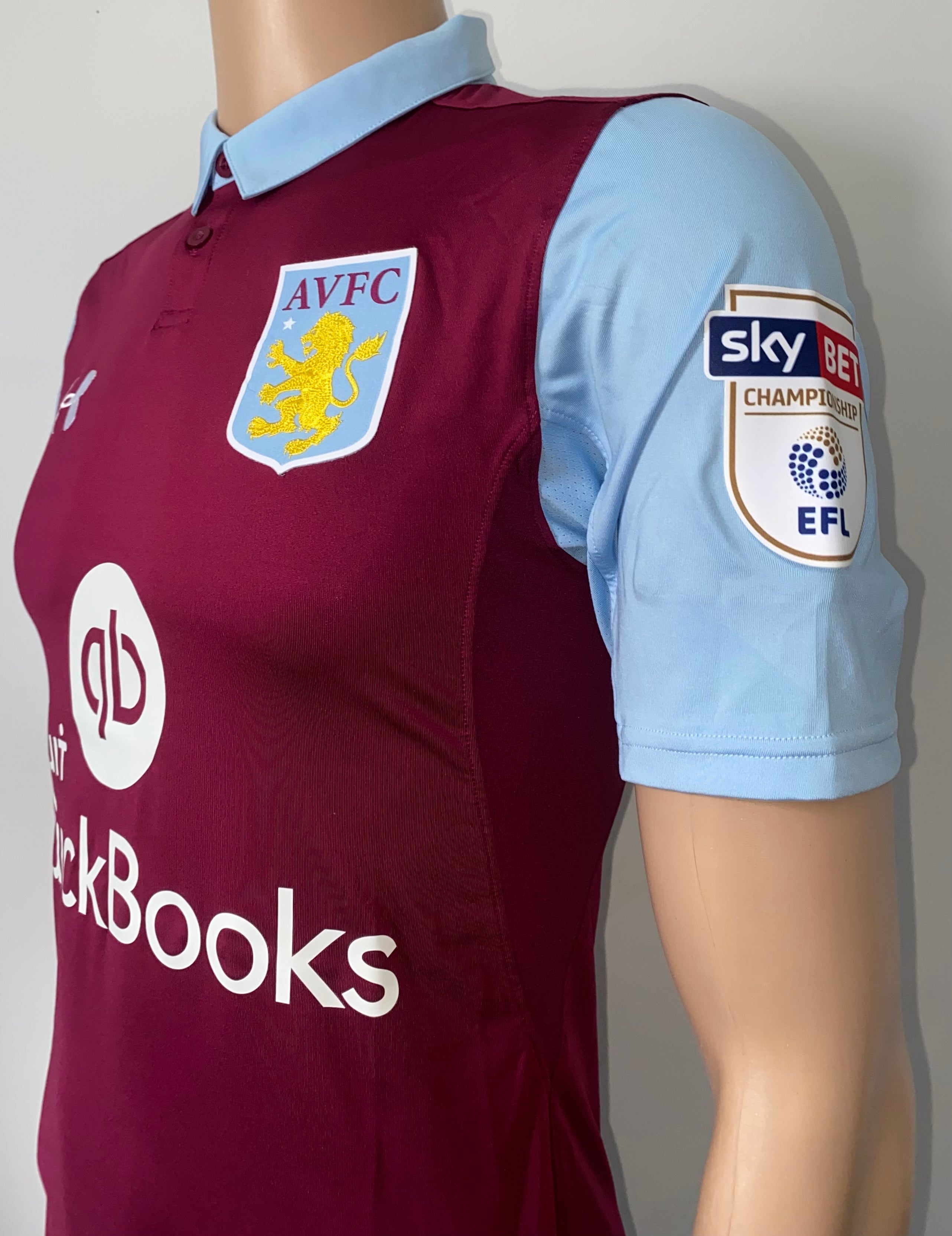 2016/17 ASTON VILLA MATCH ISSUE HOME SHIRT (BENNETT #3)