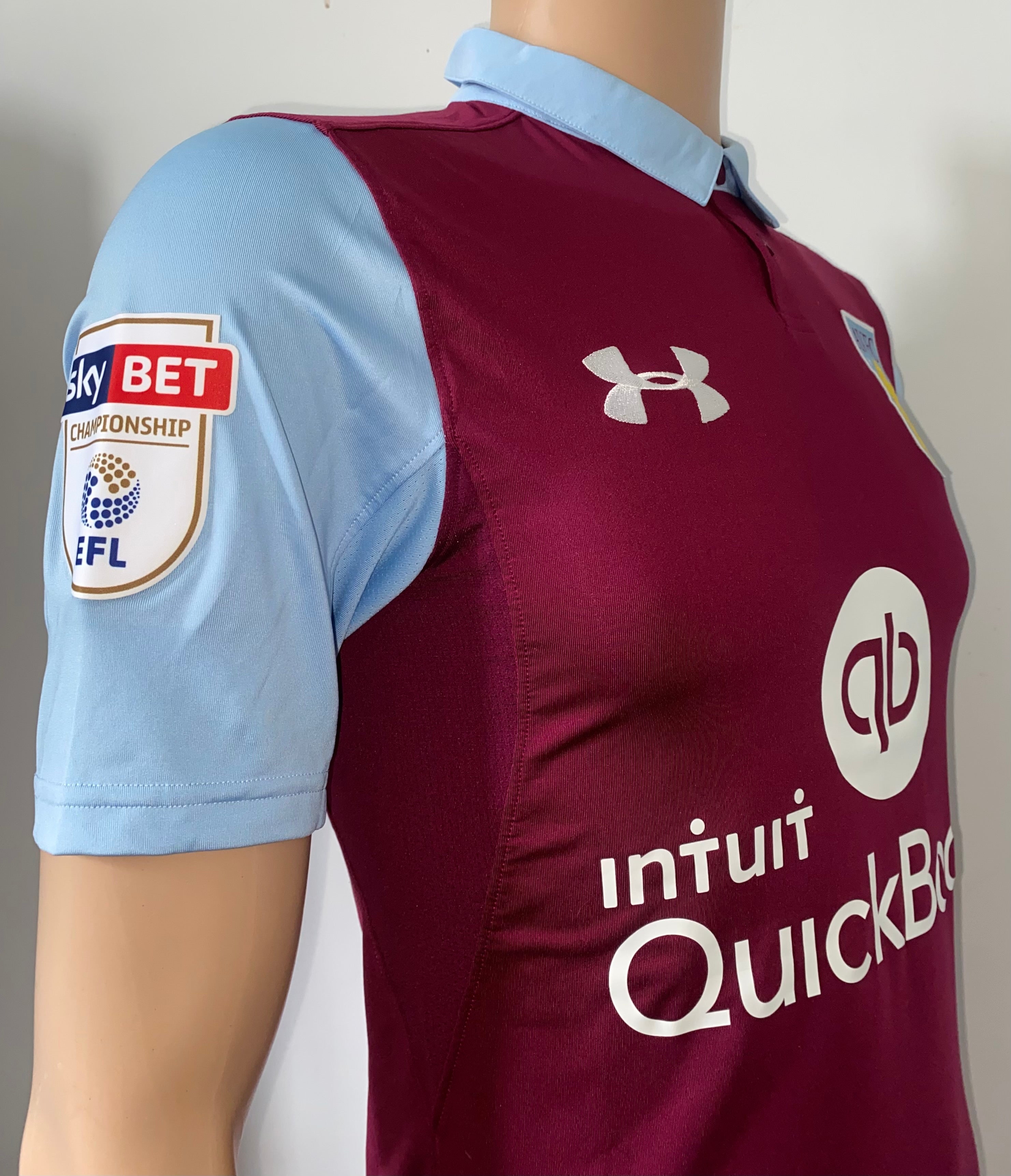 2016/17 ASTON VILLA MATCH ISSUE HOME SHIRT (BENNETT #3)